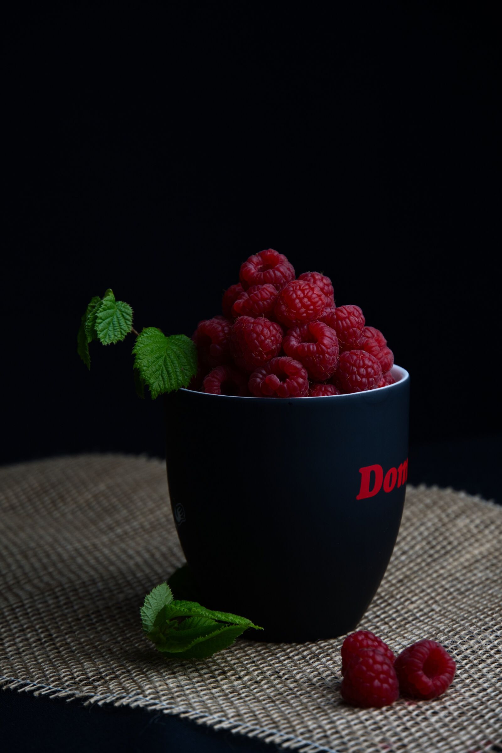 Sony a6400 sample photo. Raspberries, cup, vitamins photography