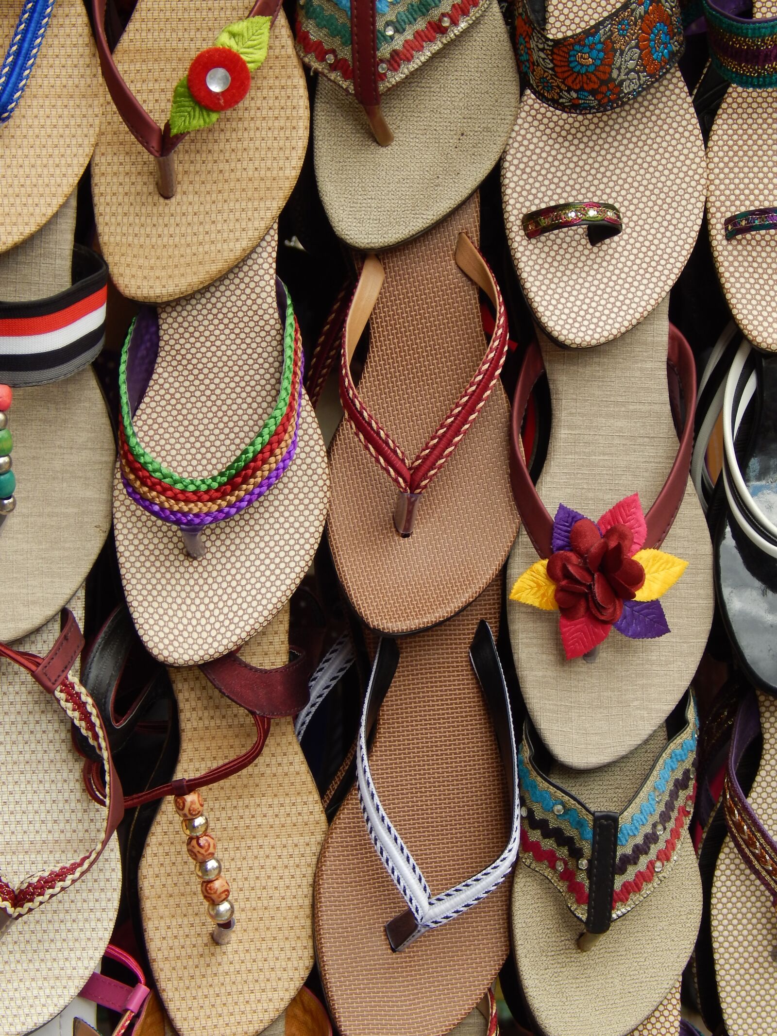 Nikon Coolpix L820 sample photo. Shoes, market, bangalore photography