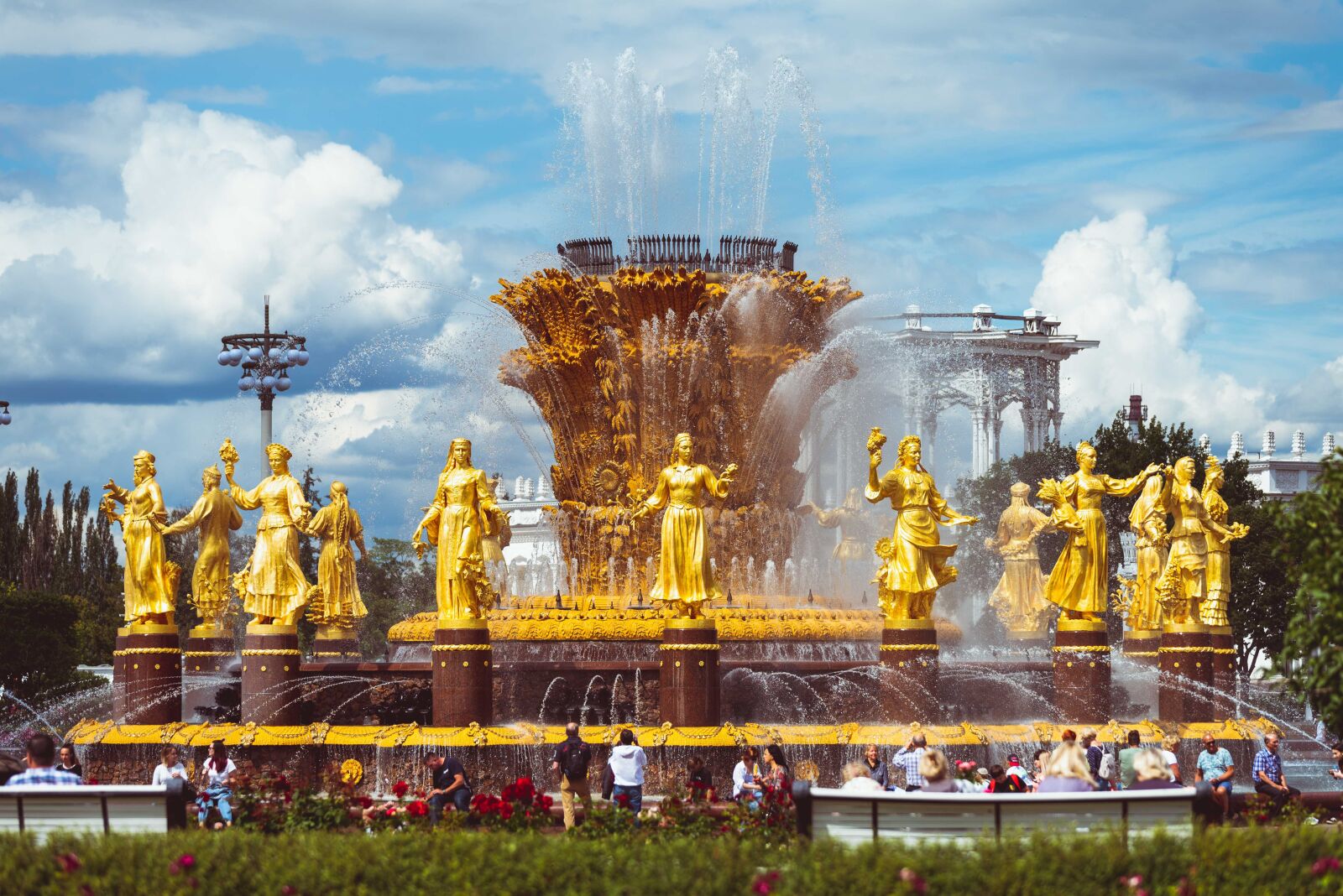 Nikon D750 sample photo. Vdnh, fountain, friendship photography