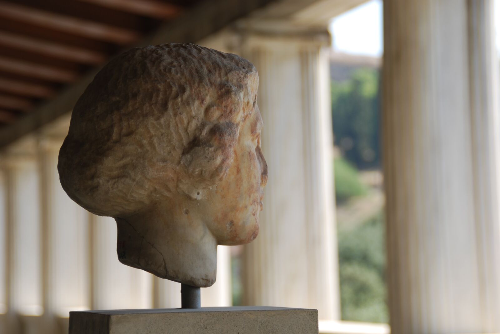 Nikon D80 sample photo. Greece, sculpture, column photography
