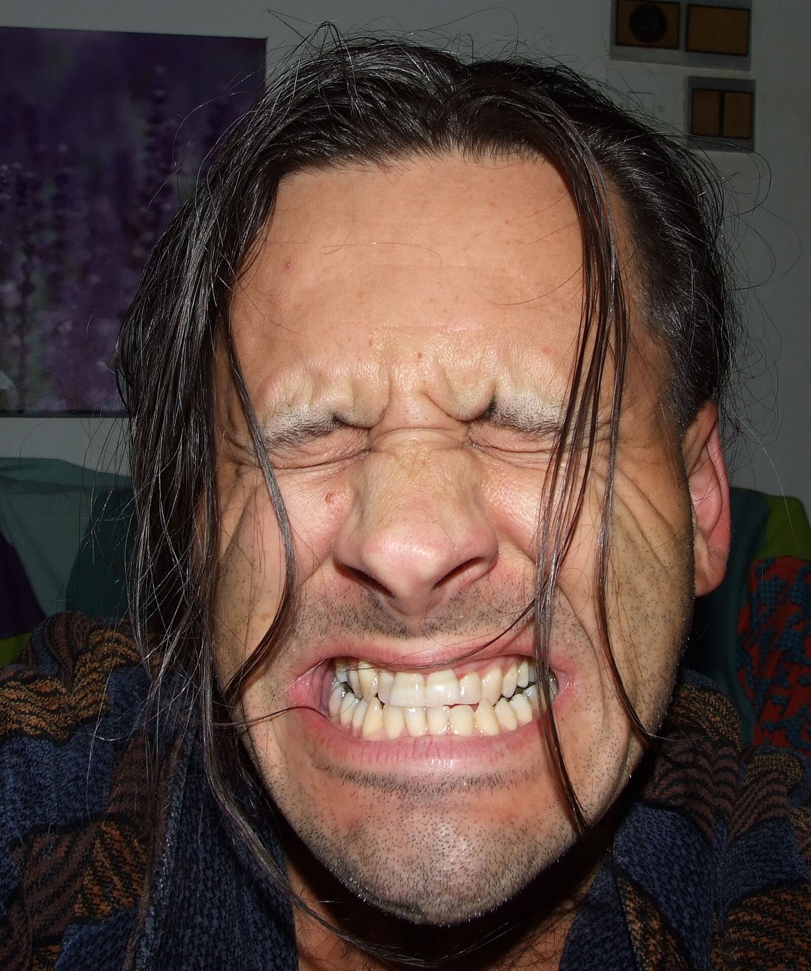 Fujifilm FinePix S6500fd sample photo. Pain, autoportrait, long hair photography