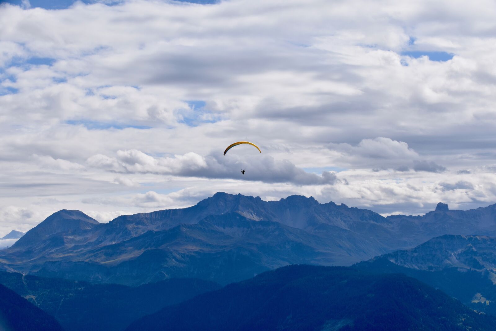Nikon D5600 sample photo. Mountain, hazy landscape, panoramic photography