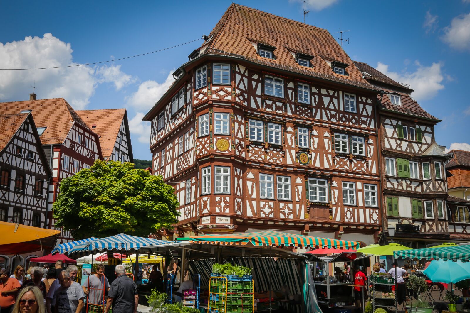 Canon EF 24-105mm F4L IS USM sample photo. Mosbach, marketplace, neckar-odenwald photography