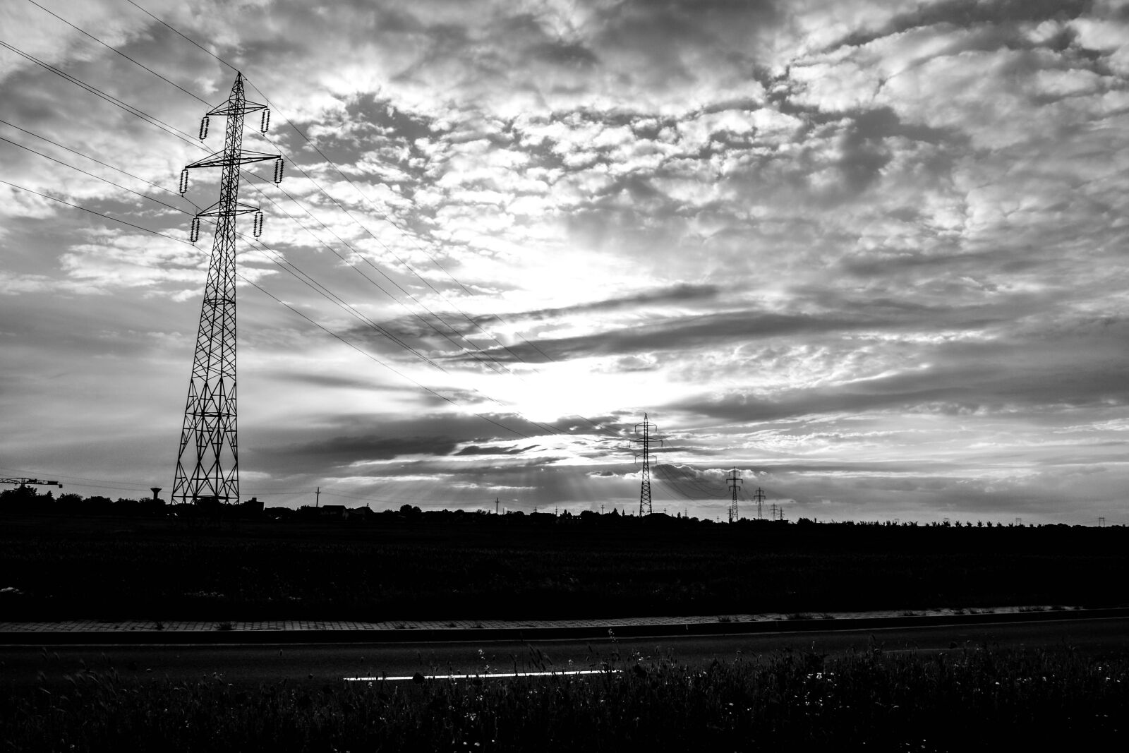 Nikon D3100 sample photo. Black, and, white, clouds photography
