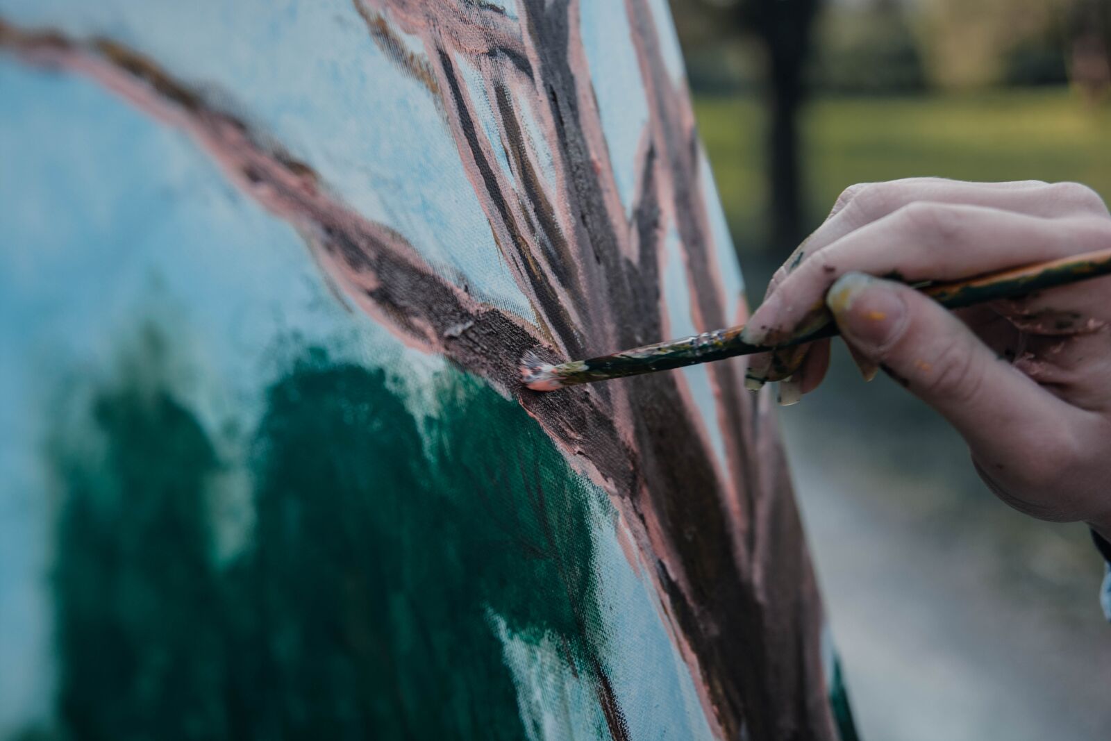 Nikon D5200 sample photo. Painting, girl, brush photography