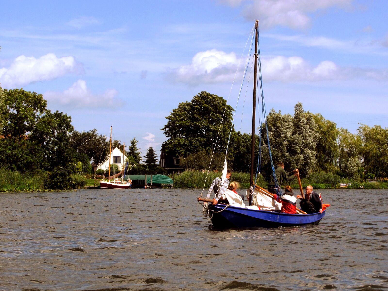 Canon PowerShot SX10 IS sample photo. Flat bottom, sailing boat photography