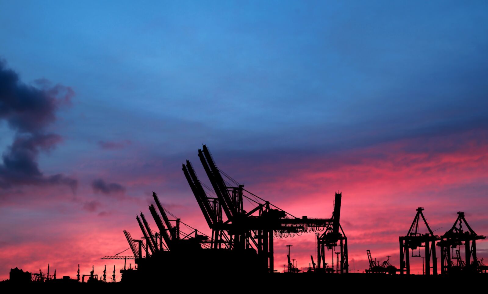 Canon PowerShot G1 X Mark III sample photo. Sunset, industry, cranes photography