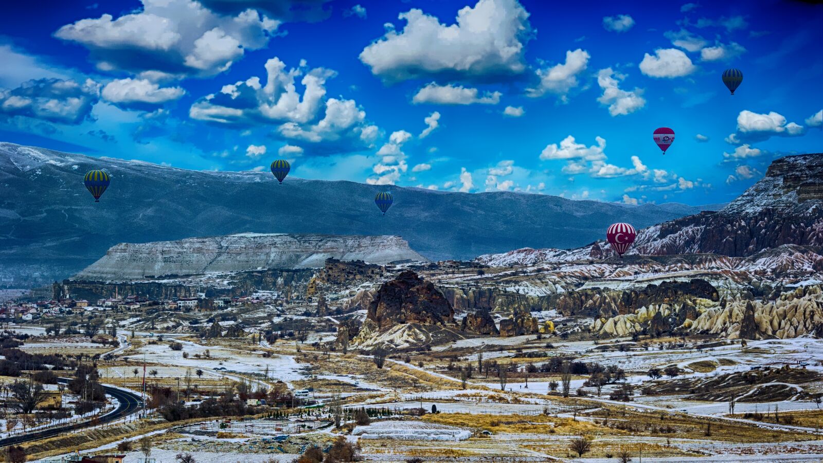 Nikon D3S sample photo. Hot air balloons, landscape photography