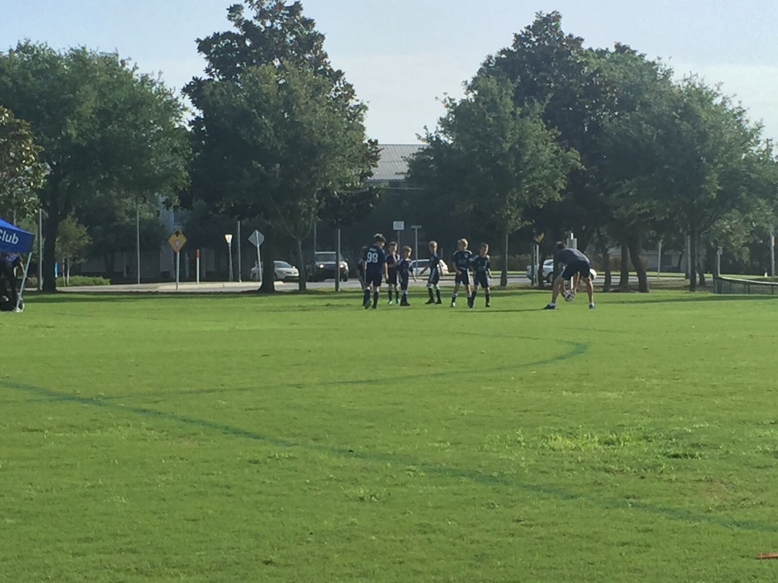 iPhone 6 Plus back camera 4.15mm f/2.2 sample photo. Grandson, playing, soccer photography