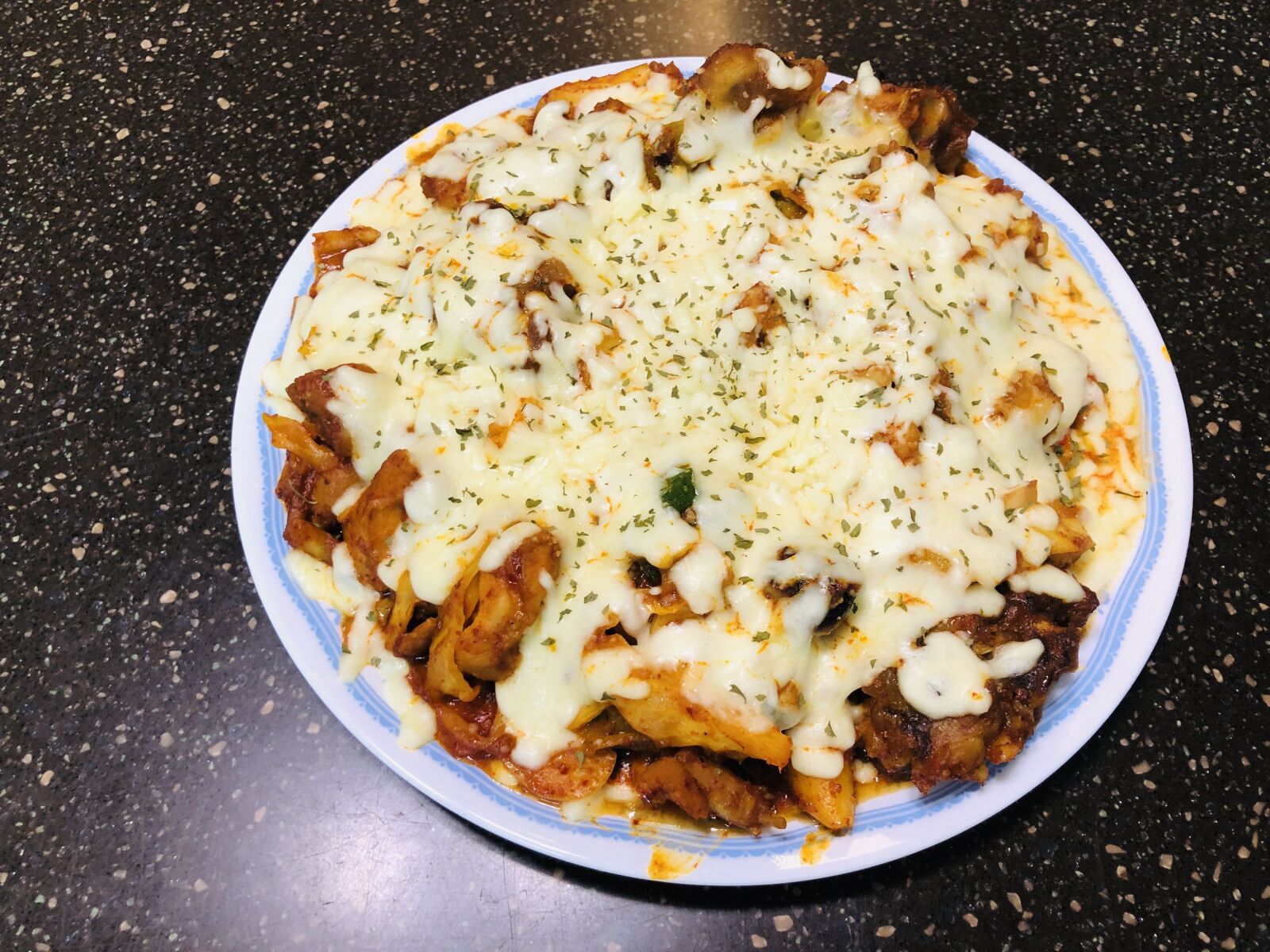 iPhone X back dual camera 4mm f/1.8 sample photo. Chicken chops, korean food photography