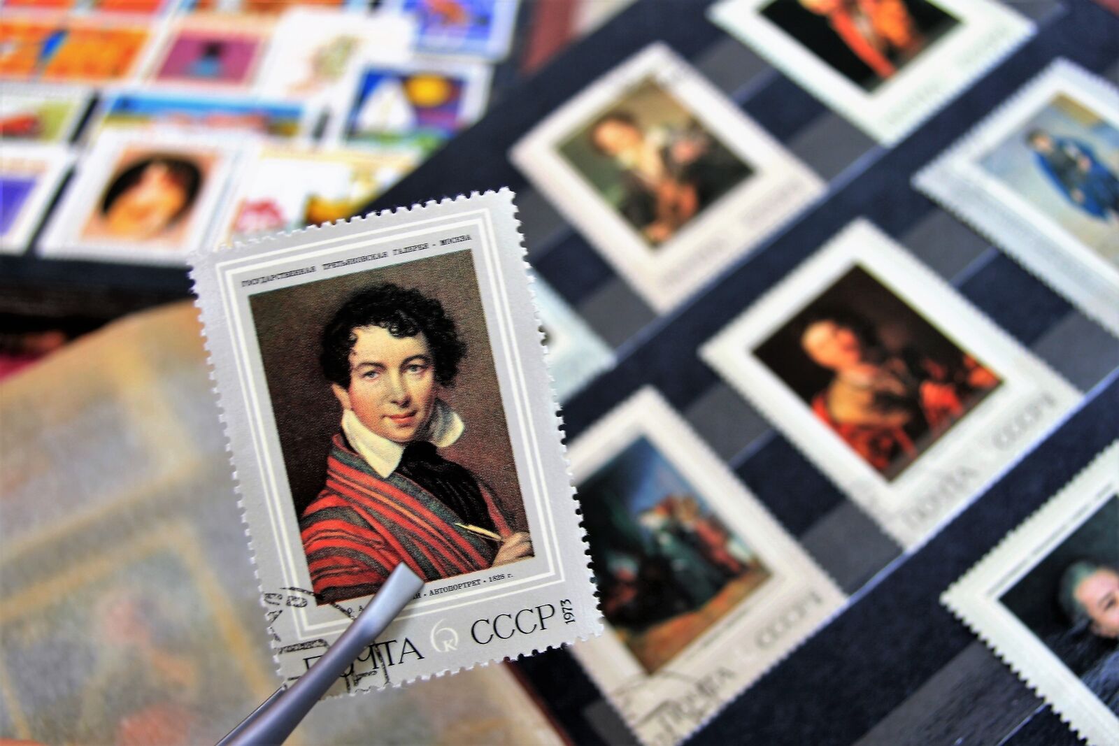 Canon EOS 400D (EOS Digital Rebel XTi / EOS Kiss Digital X) sample photo. Postage stamps, collection, male photography