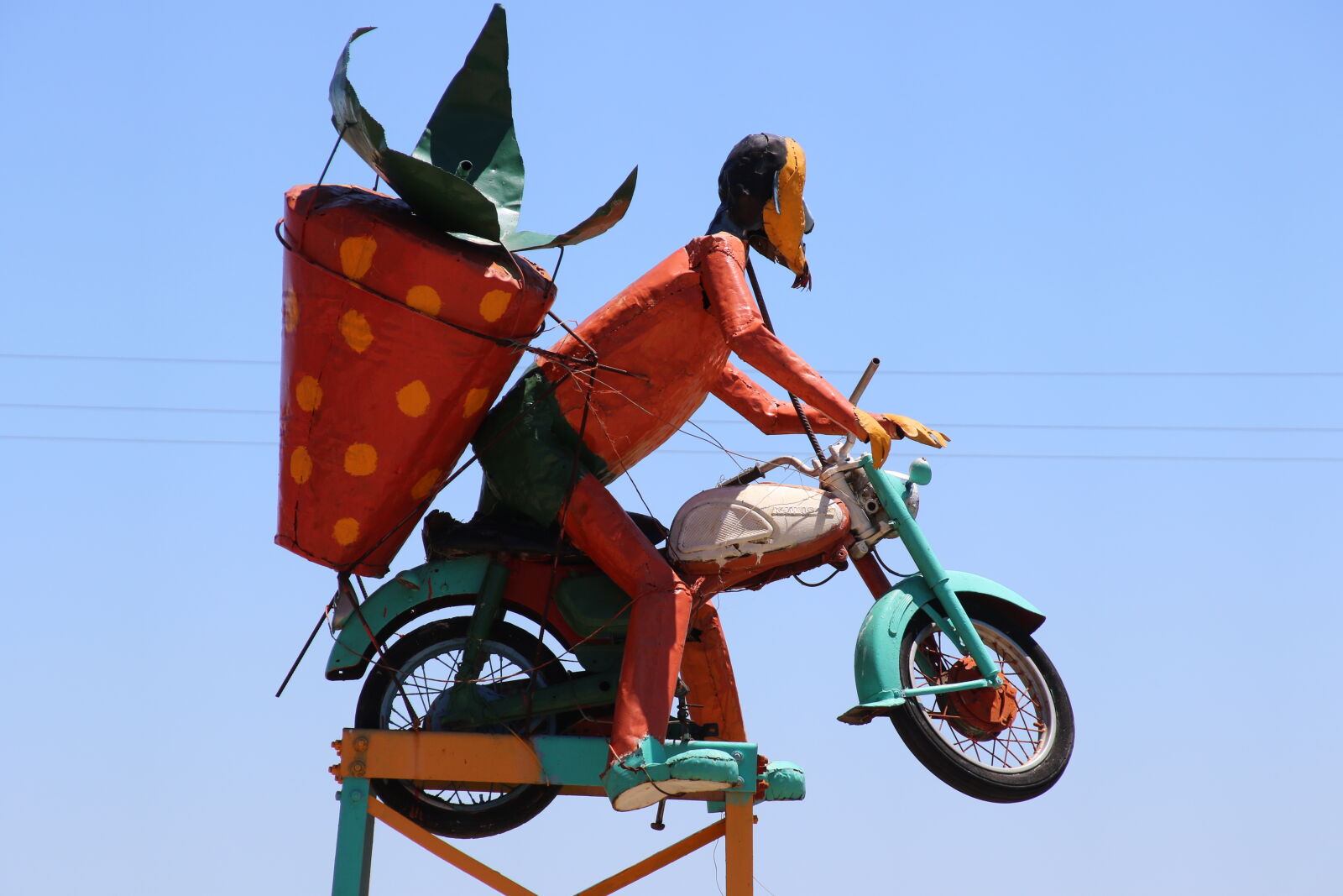 Canon EOS 7D Mark II sample photo. Bike, blue, sky, colorful photography