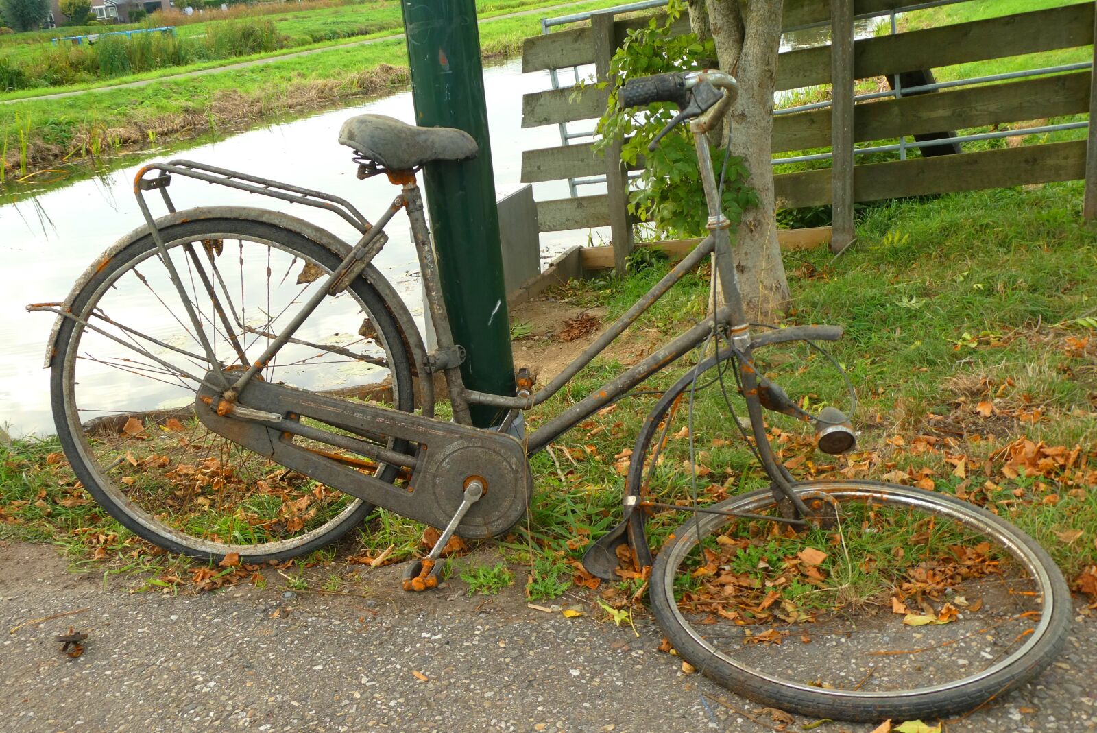 Panasonic Lumix DC-ZS70 (Lumix DC-TZ90) sample photo. Old bicycle, wreck, waste photography