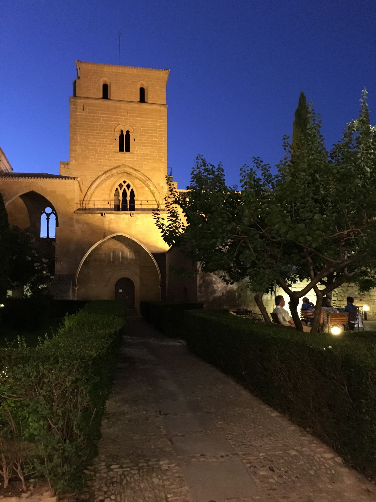 Apple iPhone 6s sample photo. Night, spain, castle photography