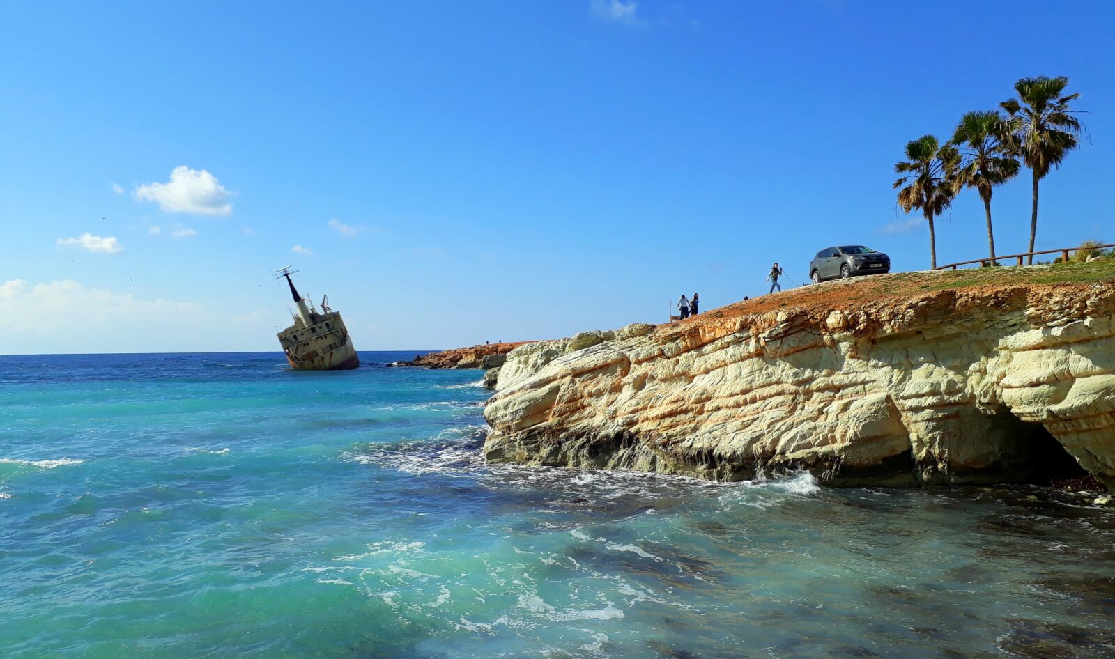 Samsung Galaxy A3(2017) sample photo. Cyprus, shipwreck, wreck photography