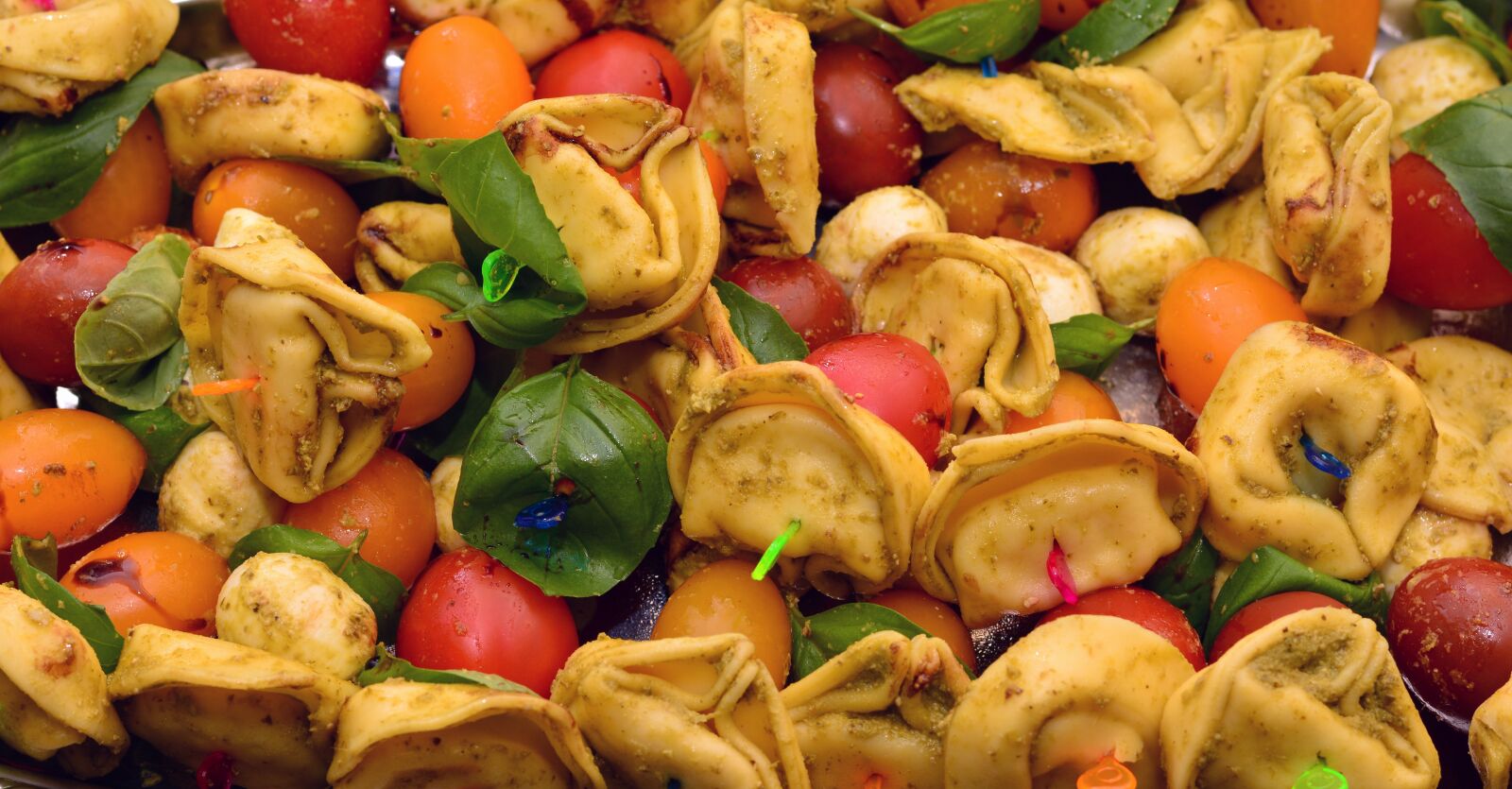Nikon D5200 sample photo. Tortellini, vegetable skewers, impaled photography