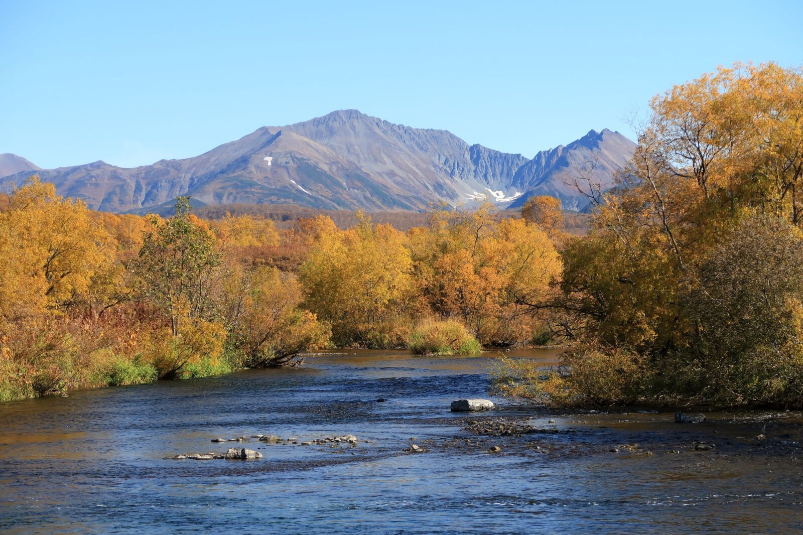 Canon PowerShot G7 X Mark II sample photo. Autumn, river, mountains photography