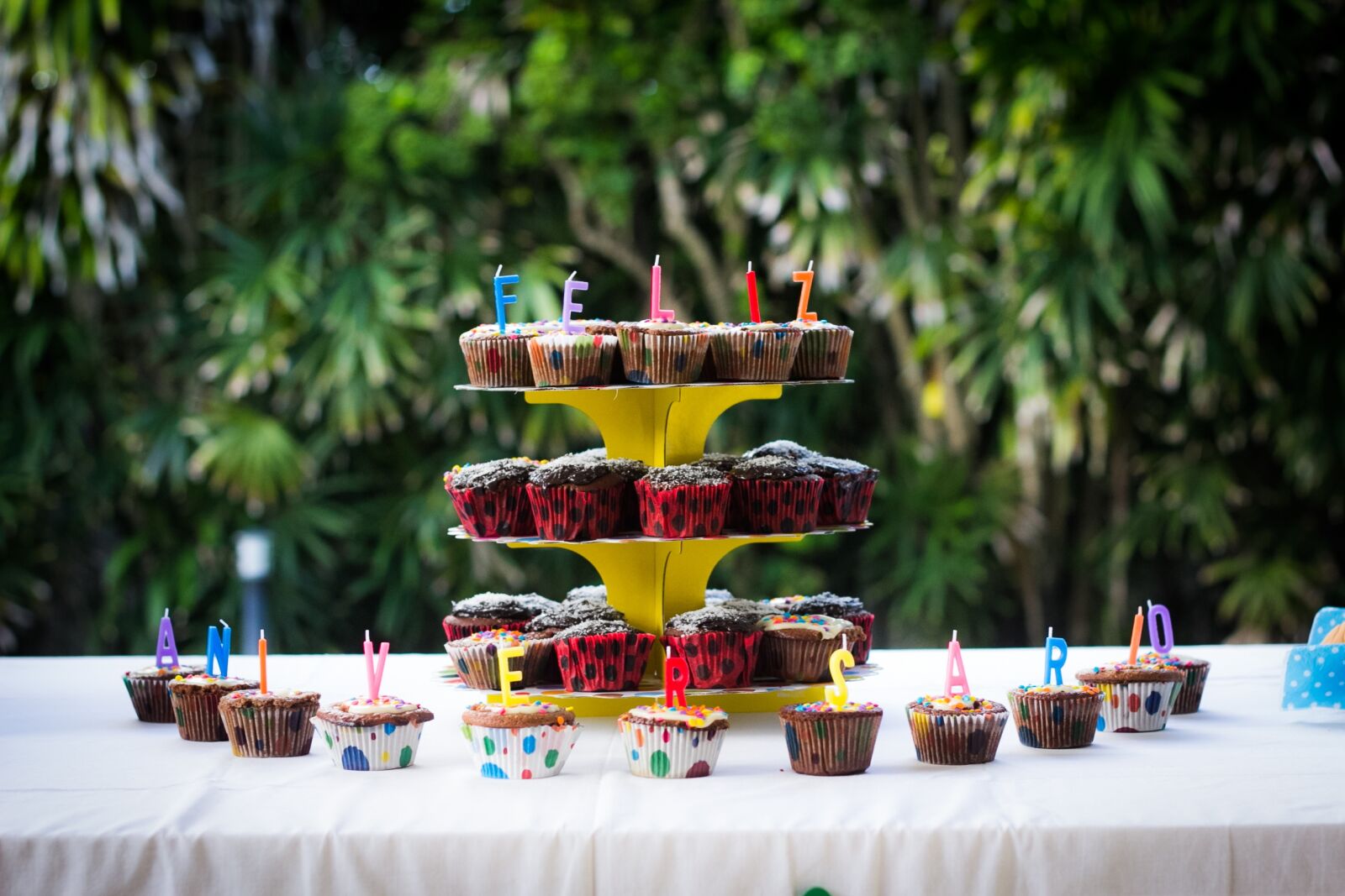 Canon EOS 60D + Canon EF 50mm F1.8 II sample photo. Happy birthday, cupcakes, candle photography