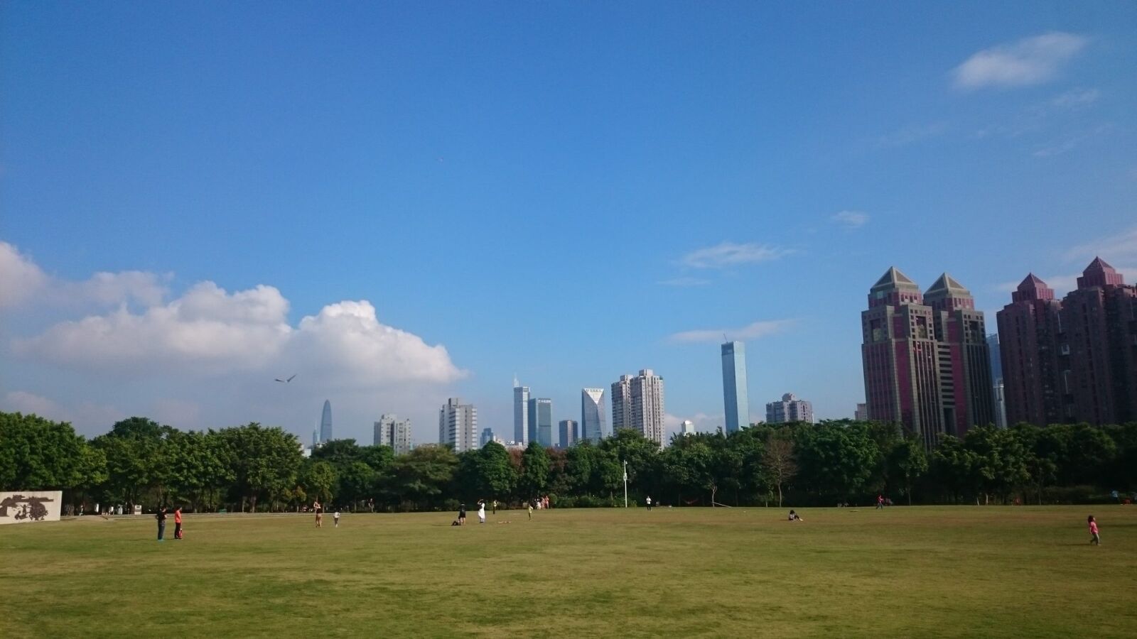 Sony Xperia Z2 sample photo. Shenzhen, lawn, blue sky photography