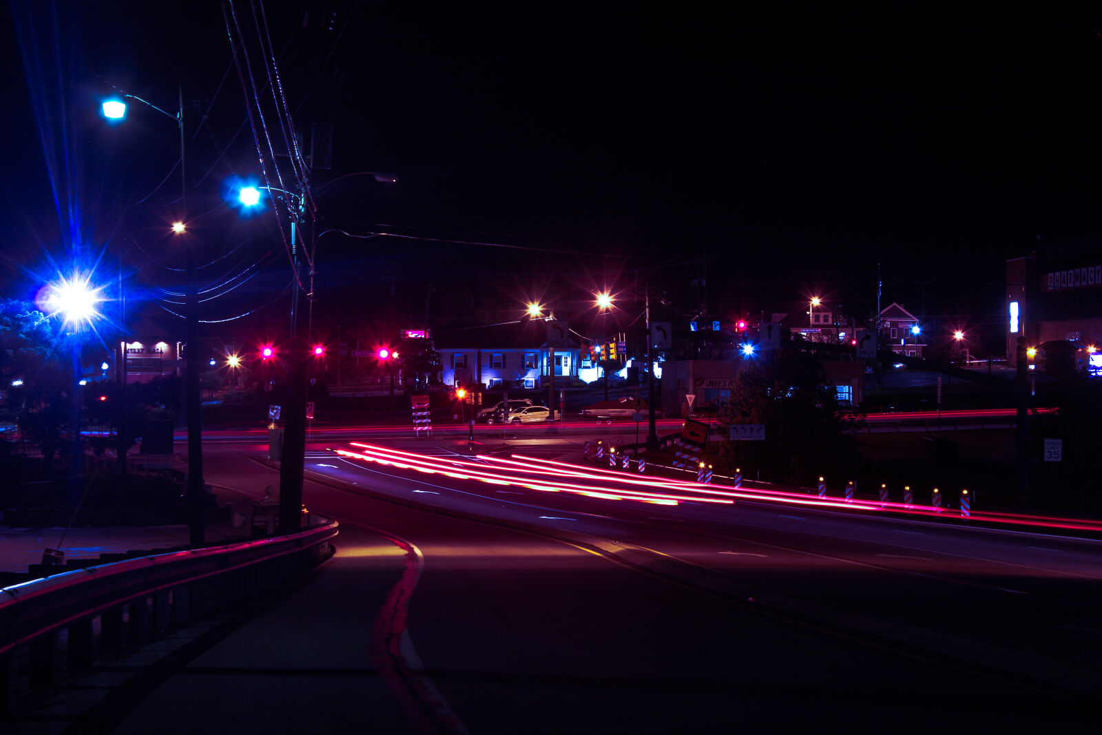 Canon EOS 600D (Rebel EOS T3i / EOS Kiss X5) sample photo. City, dark, long, exposure photography