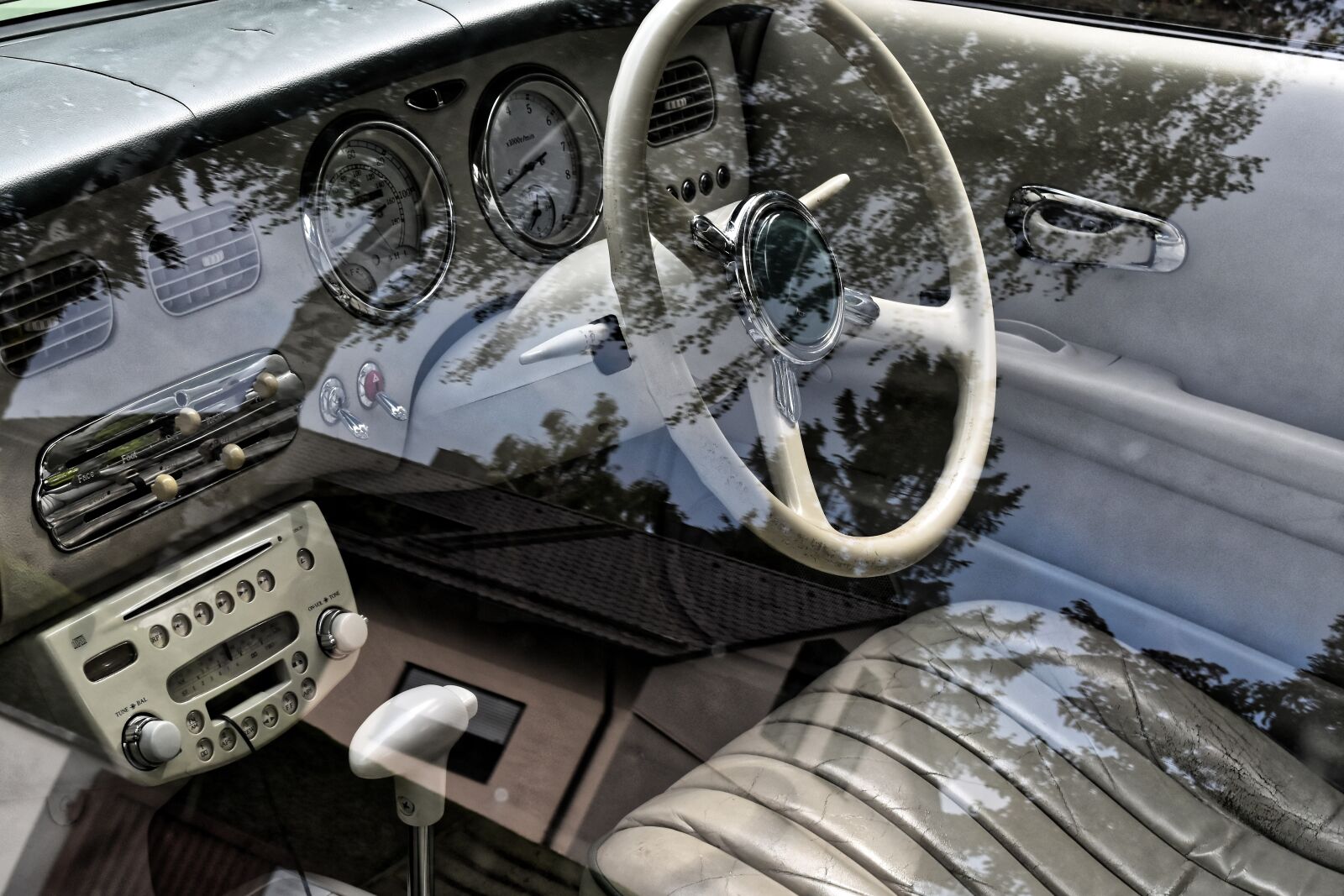 Nikon D7200 sample photo. Nissan, figaro, interior photography