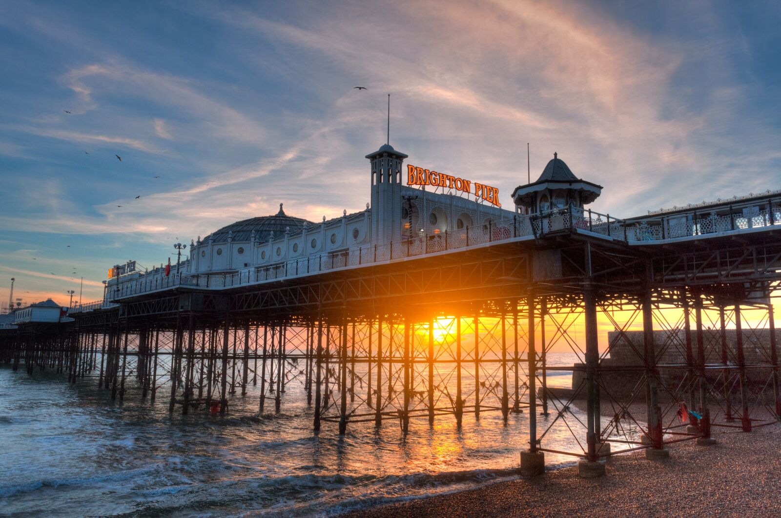 Nikon D90 sample photo. Brighton pier, arcade, beach photography