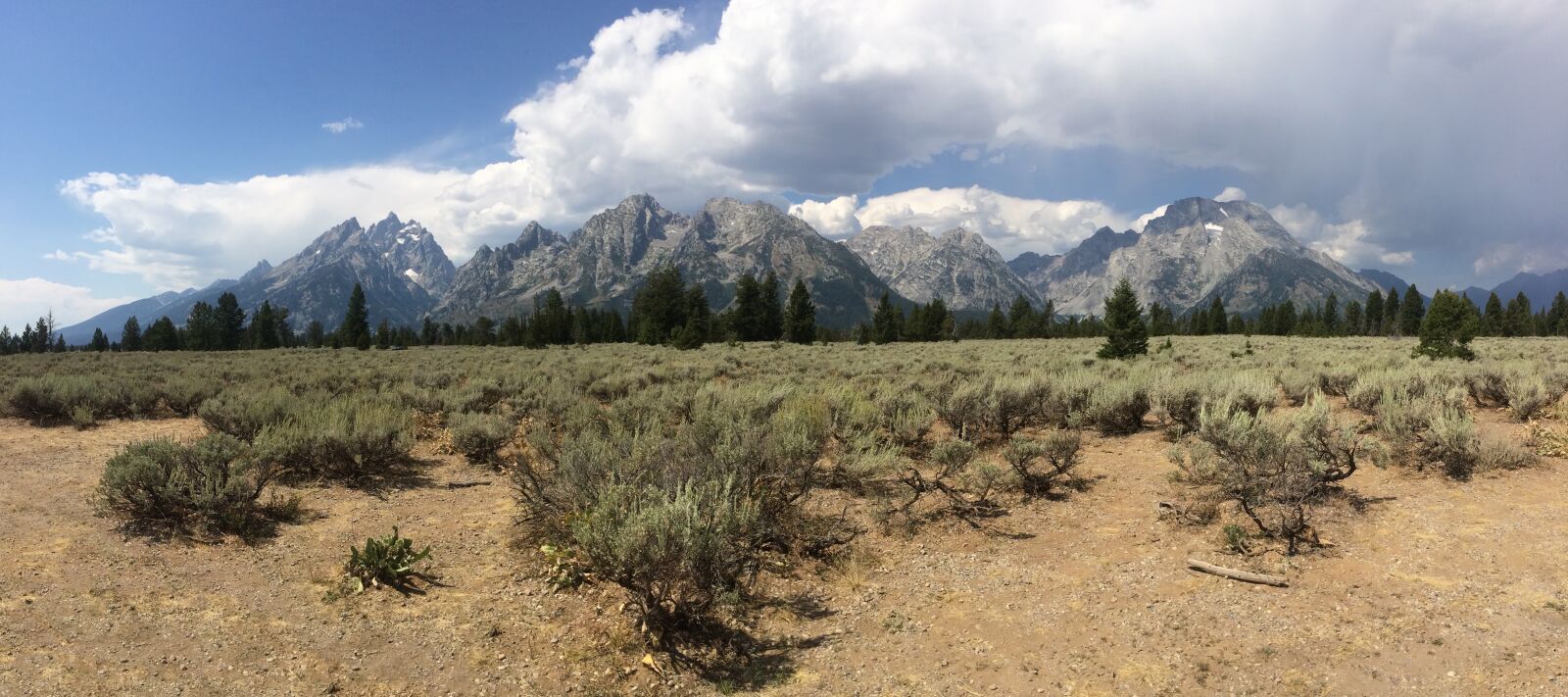 iPhone 5s back camera 4.15mm f/2.2 sample photo. Grand, tetons, mountains, panoramic photography