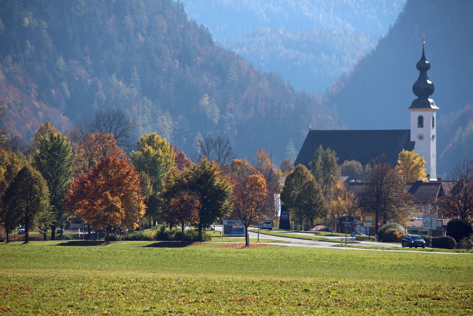 Canon EF-S 55-250mm F4-5.6 IS STM sample photo. Inzell, chiemgau, church photography