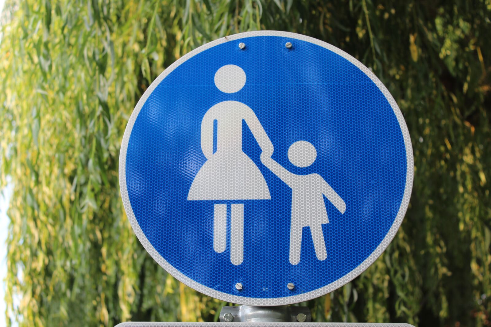 Canon EOS 1300D (EOS Rebel T6 / EOS Kiss X80) sample photo. Shield, pedestrian, street sign photography