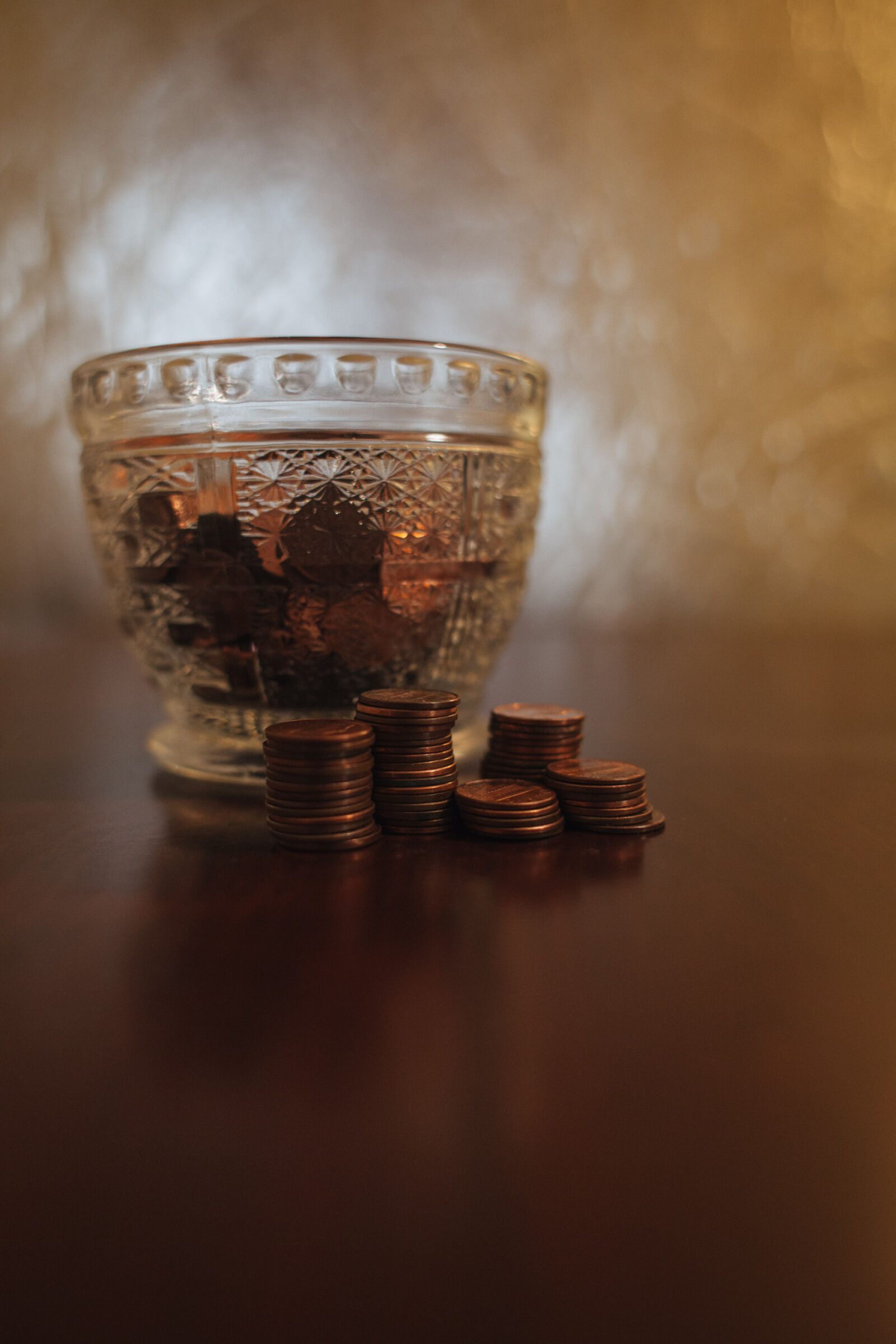 Canon EOS 5D Mark II + Canon EF 28mm F1.8 USM sample photo. Coins, jar, money, pennies photography
