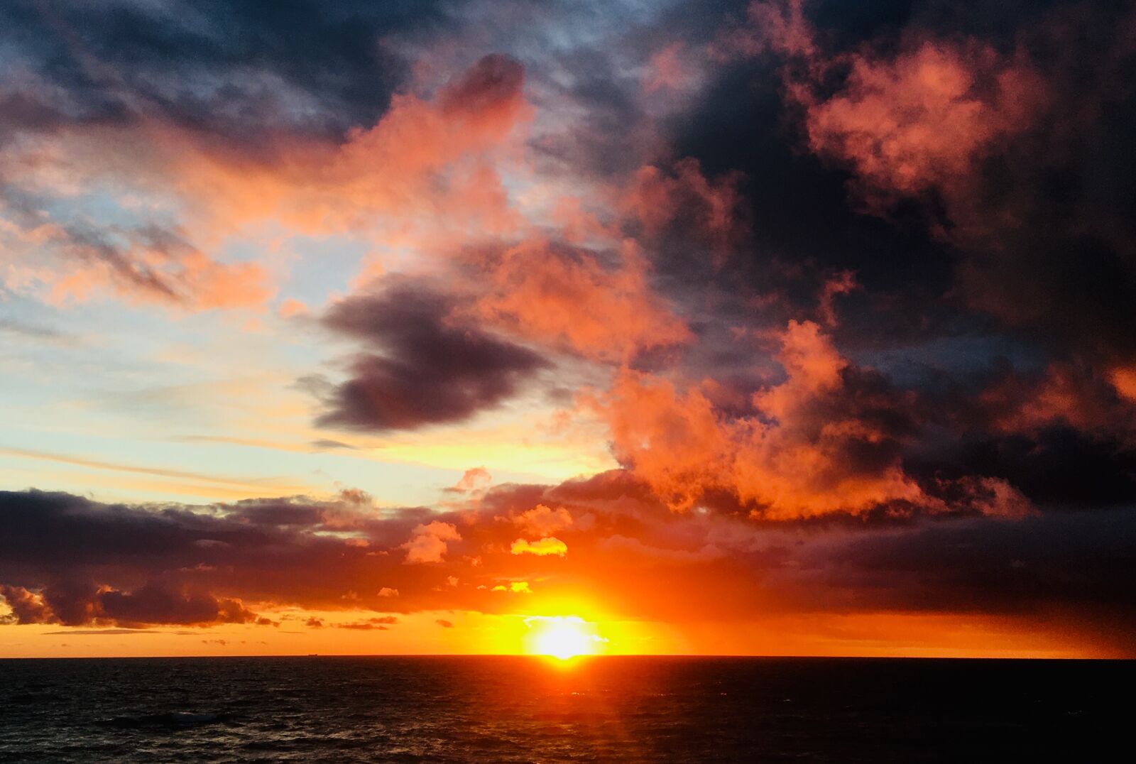Apple iPhone 6s sample photo. Sunset, north sea, sunny photography
