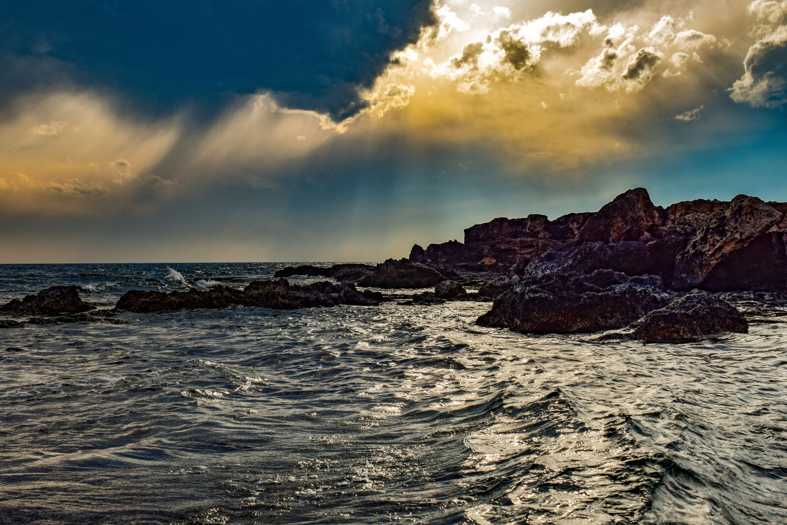 Nikon D3300 sample photo. Sea, rocky coast, sky photography