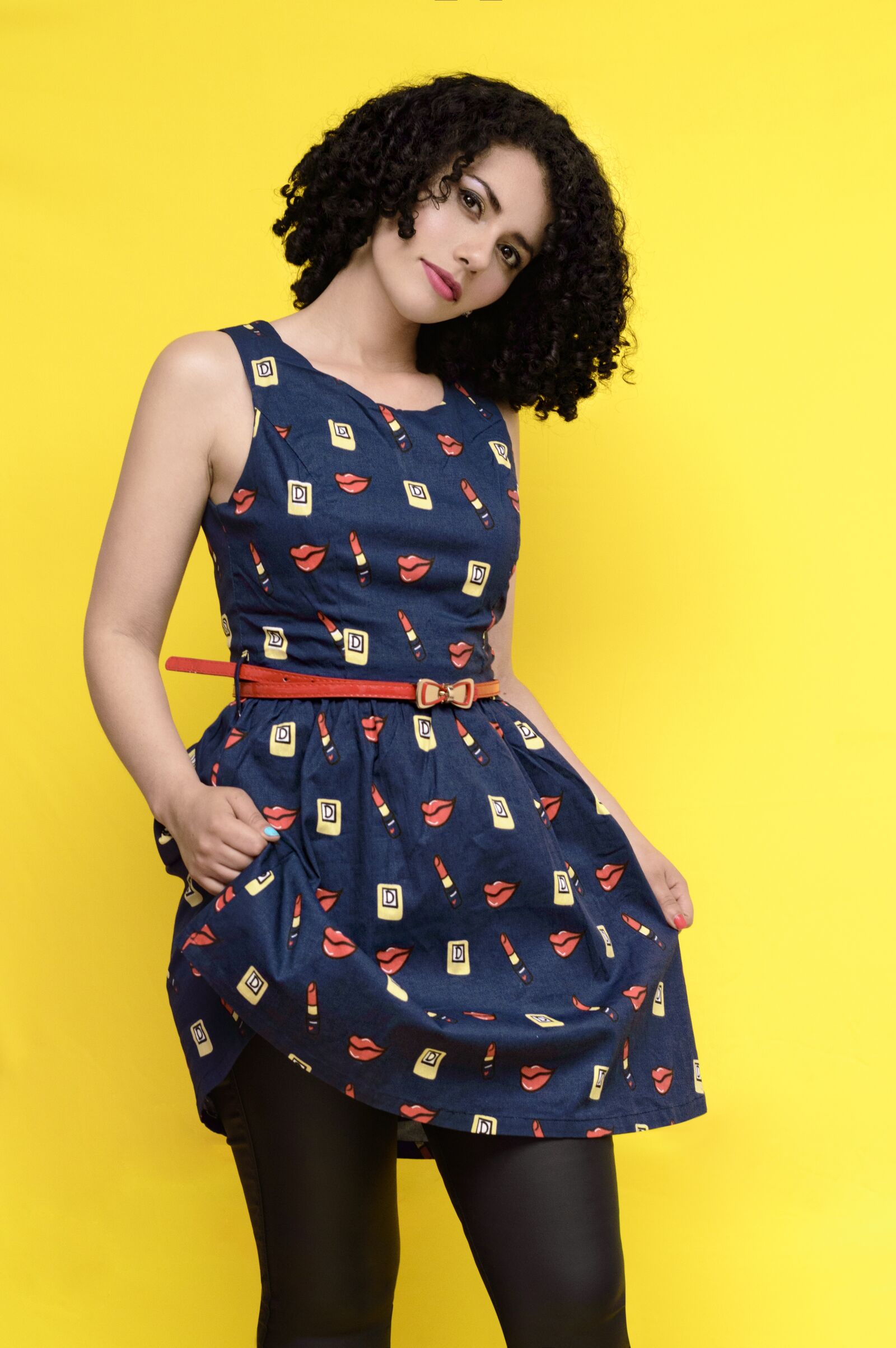 Nikon D3200 sample photo. Clothes, women, red dress photography