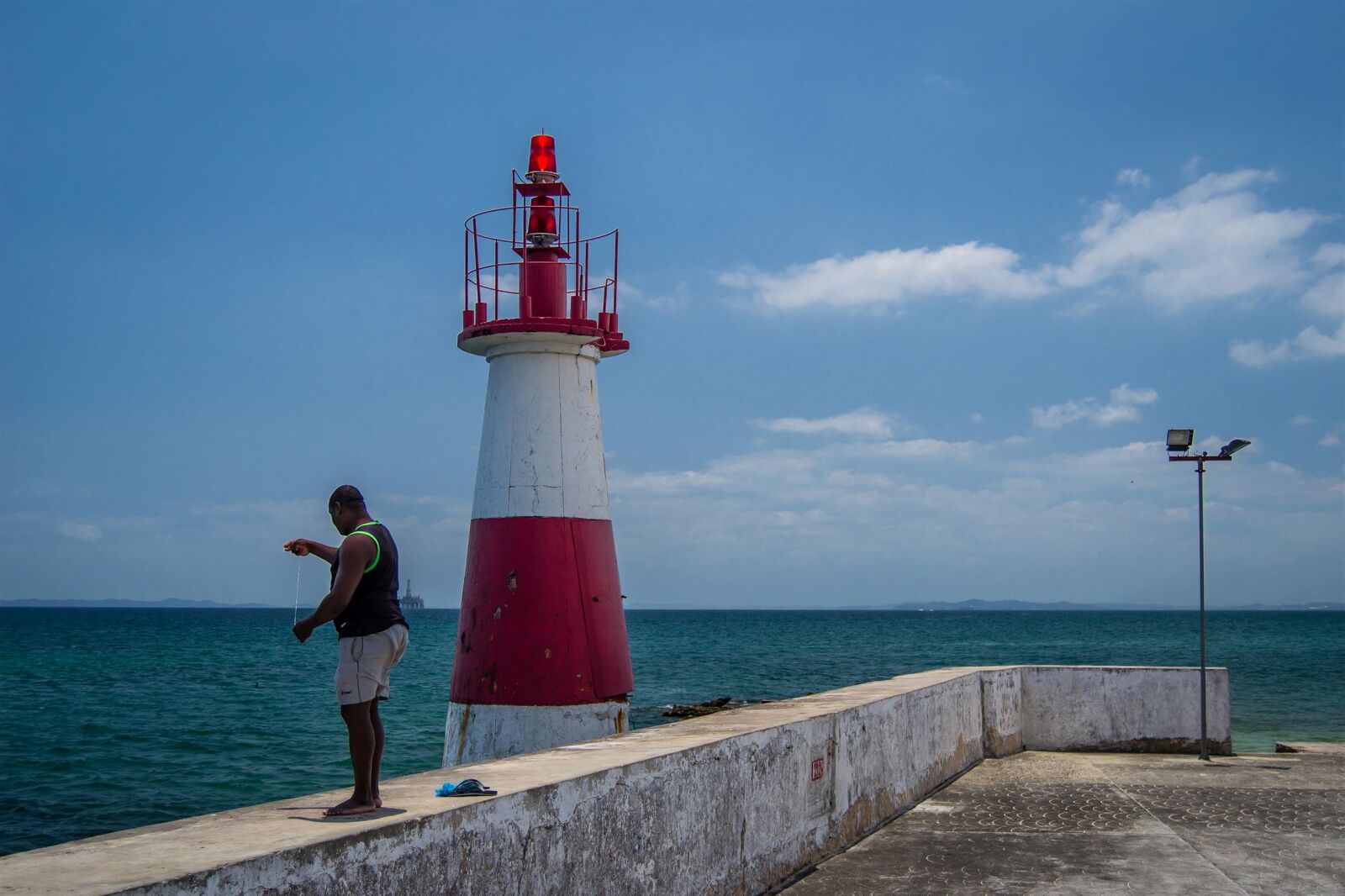 Nikon D3100 sample photo. Bahia, farol, fishing, lighthouse photography