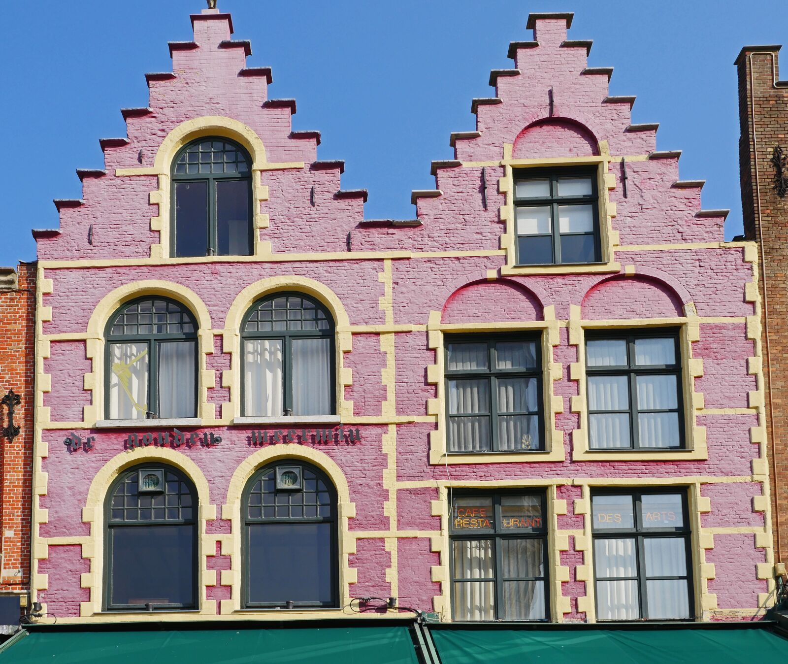 Panasonic Lumix DMC-GX8 sample photo. Bruges, gable house, double photography
