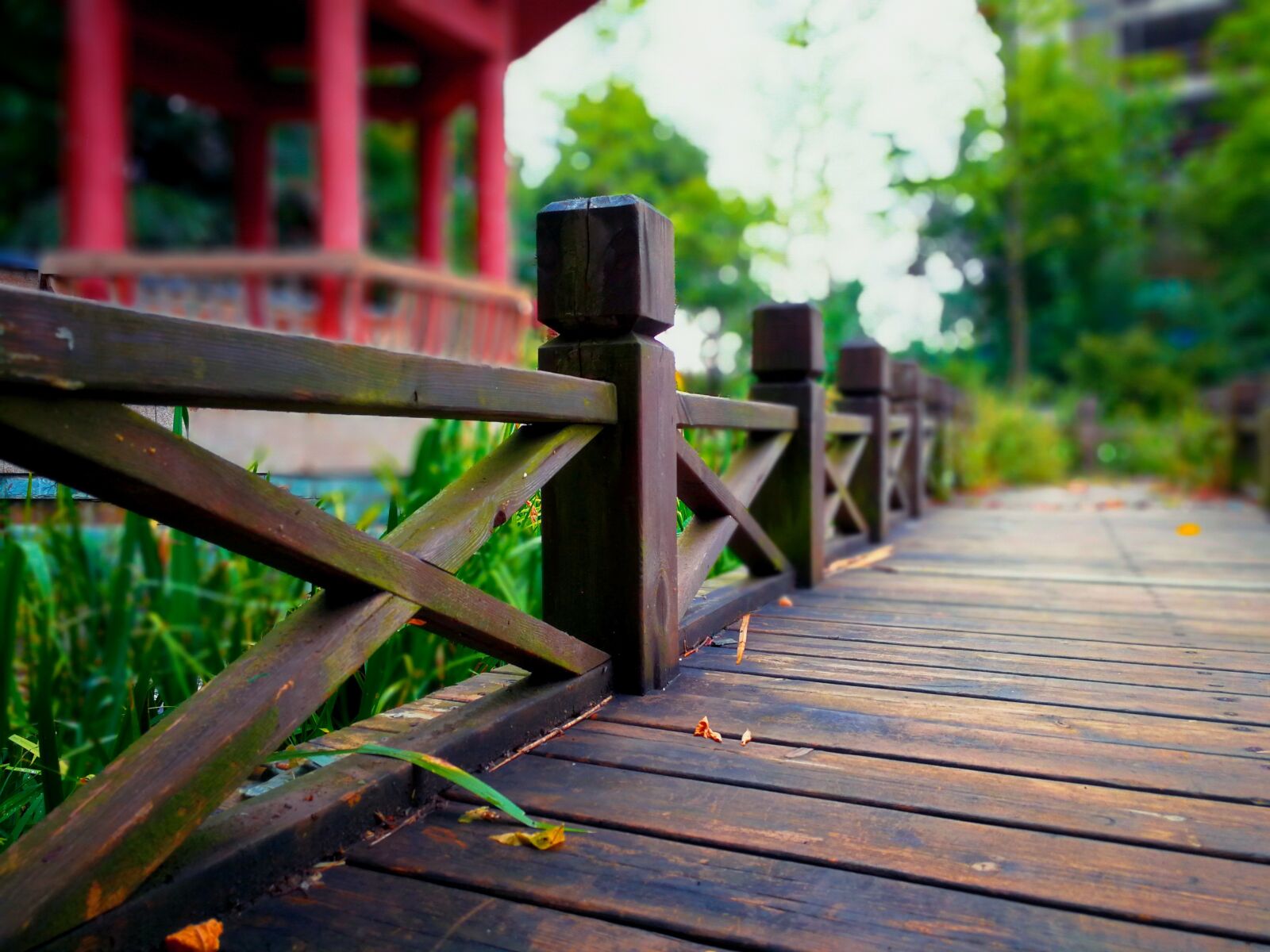 HUAWEI Mate 9 sample photo. Park, bridge, pavilion photography