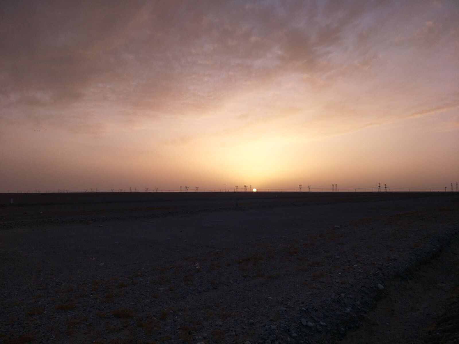 OPPO R9S sample photo. Sunset, horizon, wilderness photography