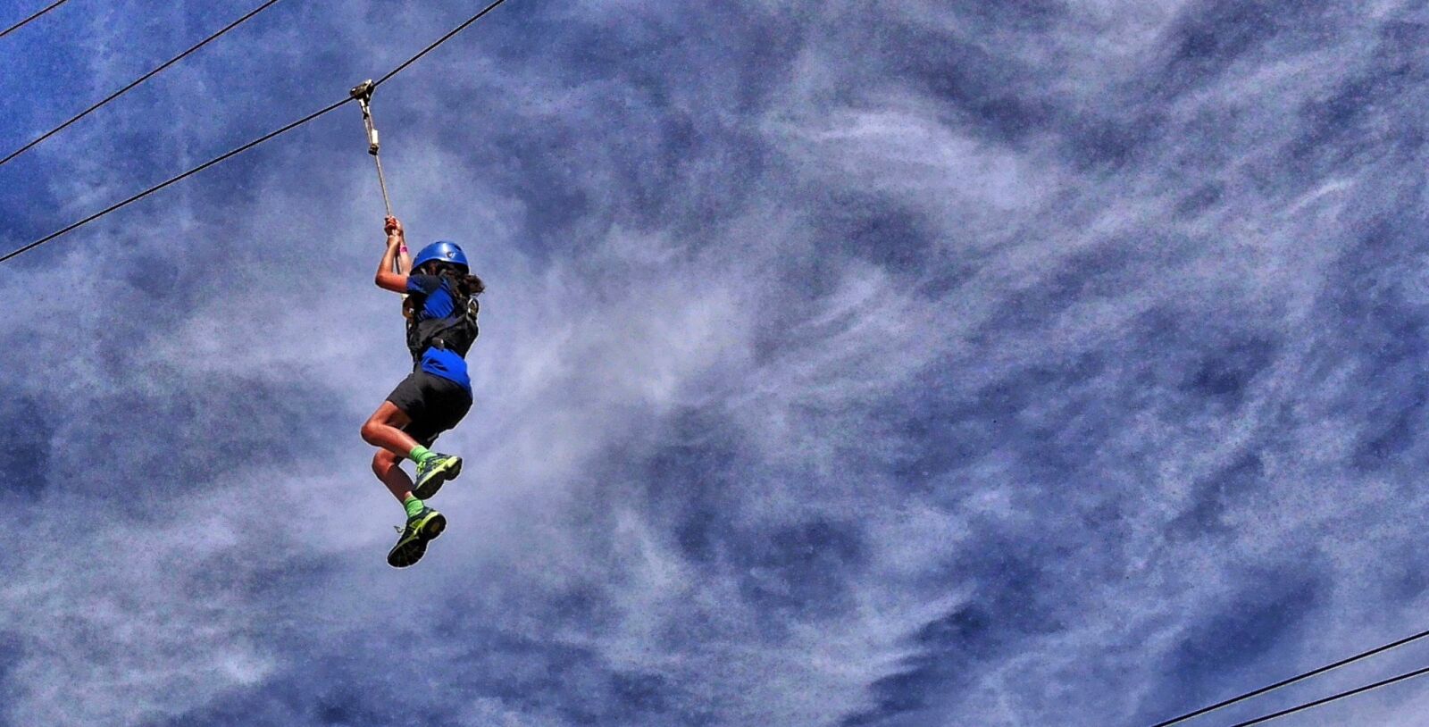 Panasonic Lumix DMC-GX7 sample photo. High wire, brave girl photography