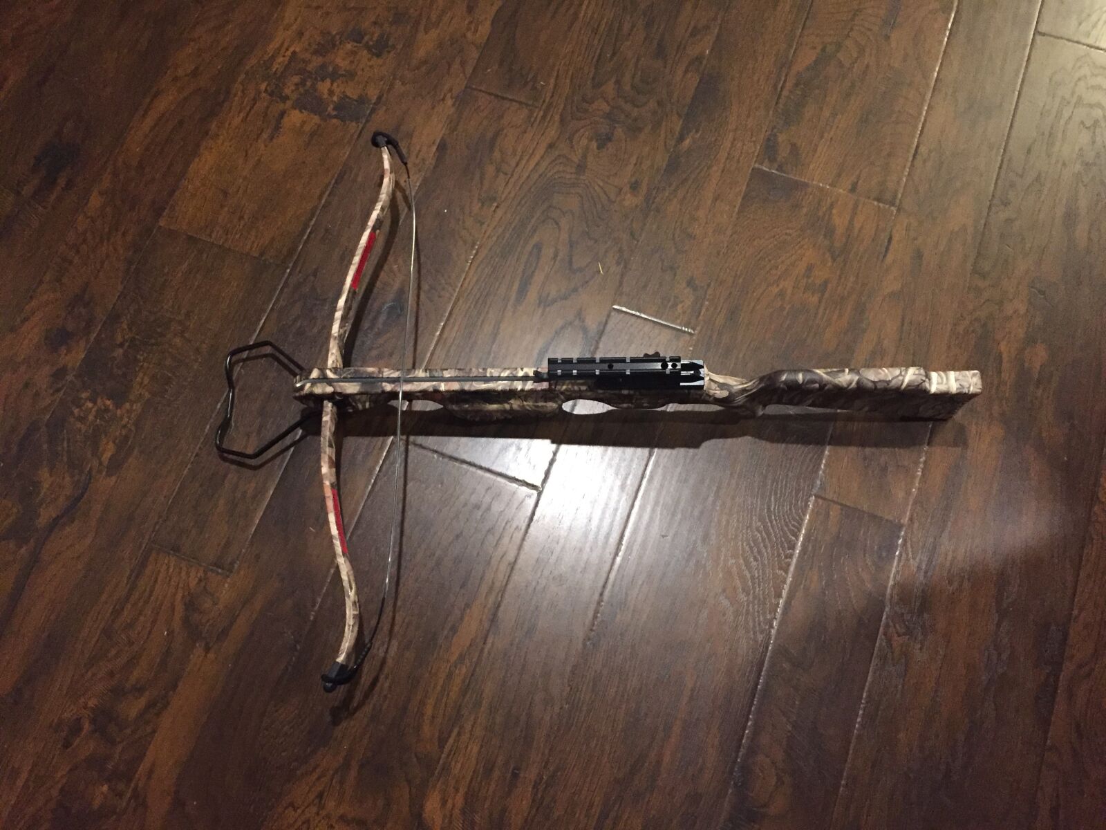 iPhone 6 back camera 4.15mm f/2.2 sample photo. Crossbow, assembled, hunting photography