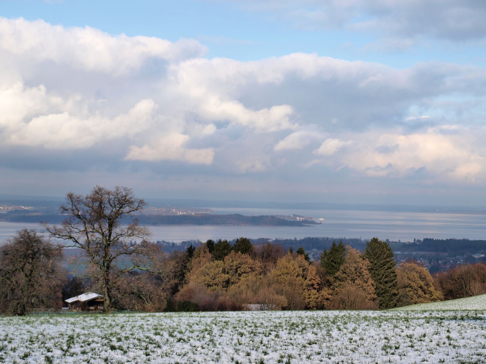 Olympus E-510 (EVOLT E-510) sample photo. Chiemsee, winter, light and photography