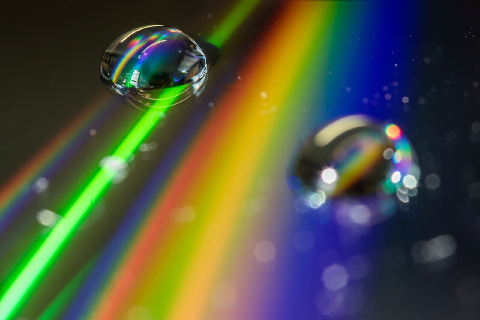 Canon EOS 7D Mark II sample photo. Water, droplets, rainbow photography