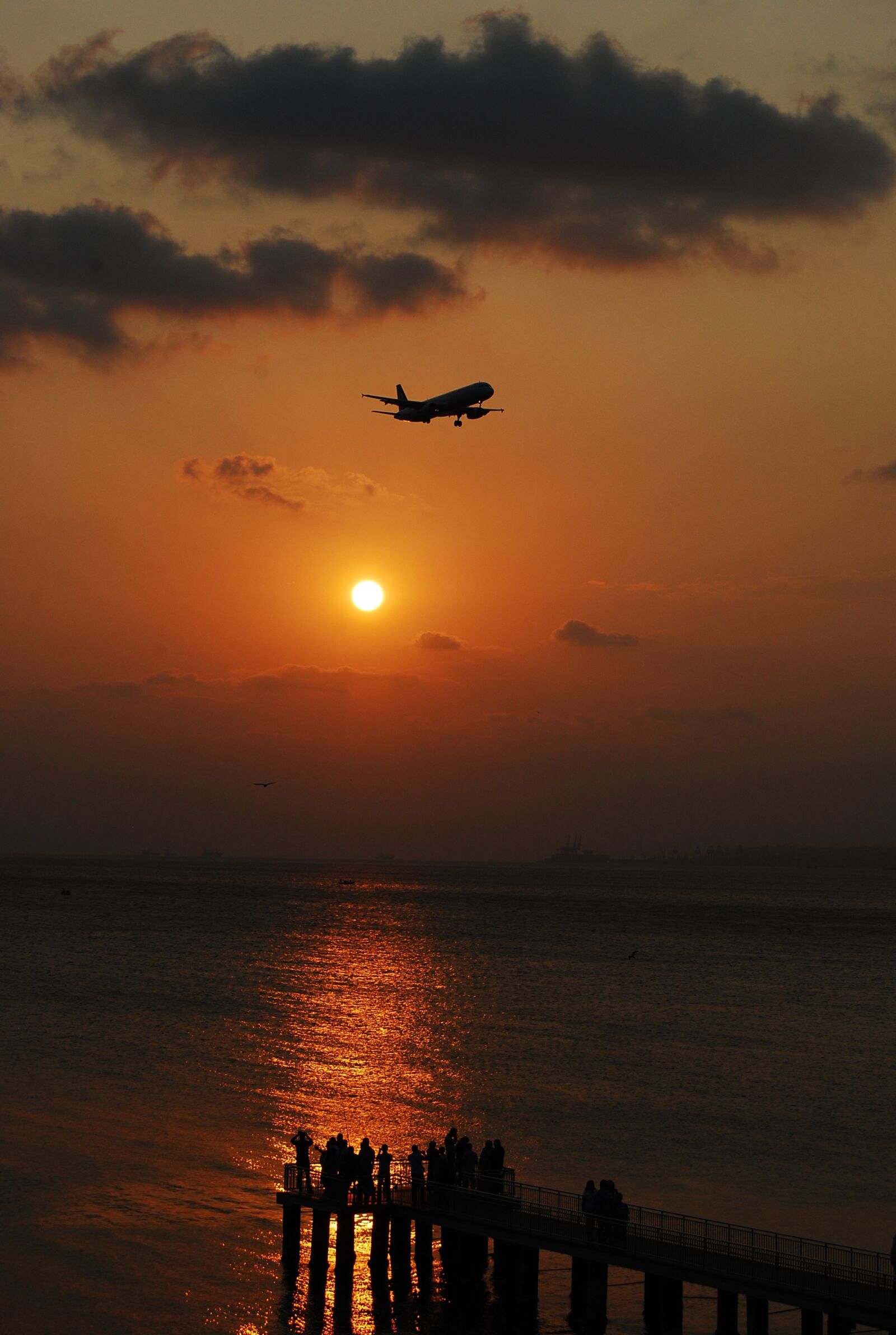 Nikon D40X sample photo. Aircraft, sunset, landscape photography