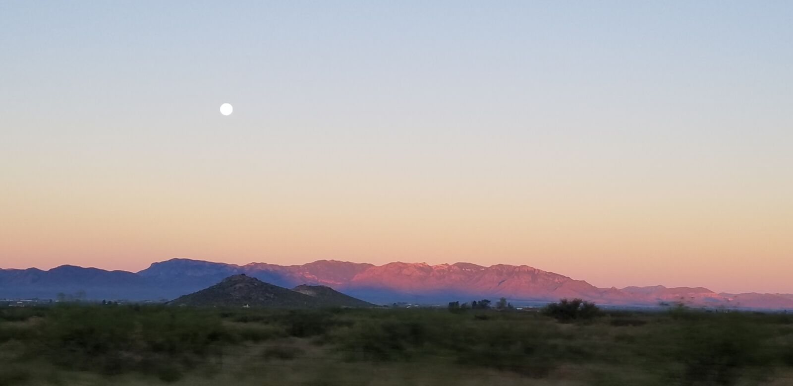 Samsung Galaxy S8 sample photo. Desert, moon, arizona photography