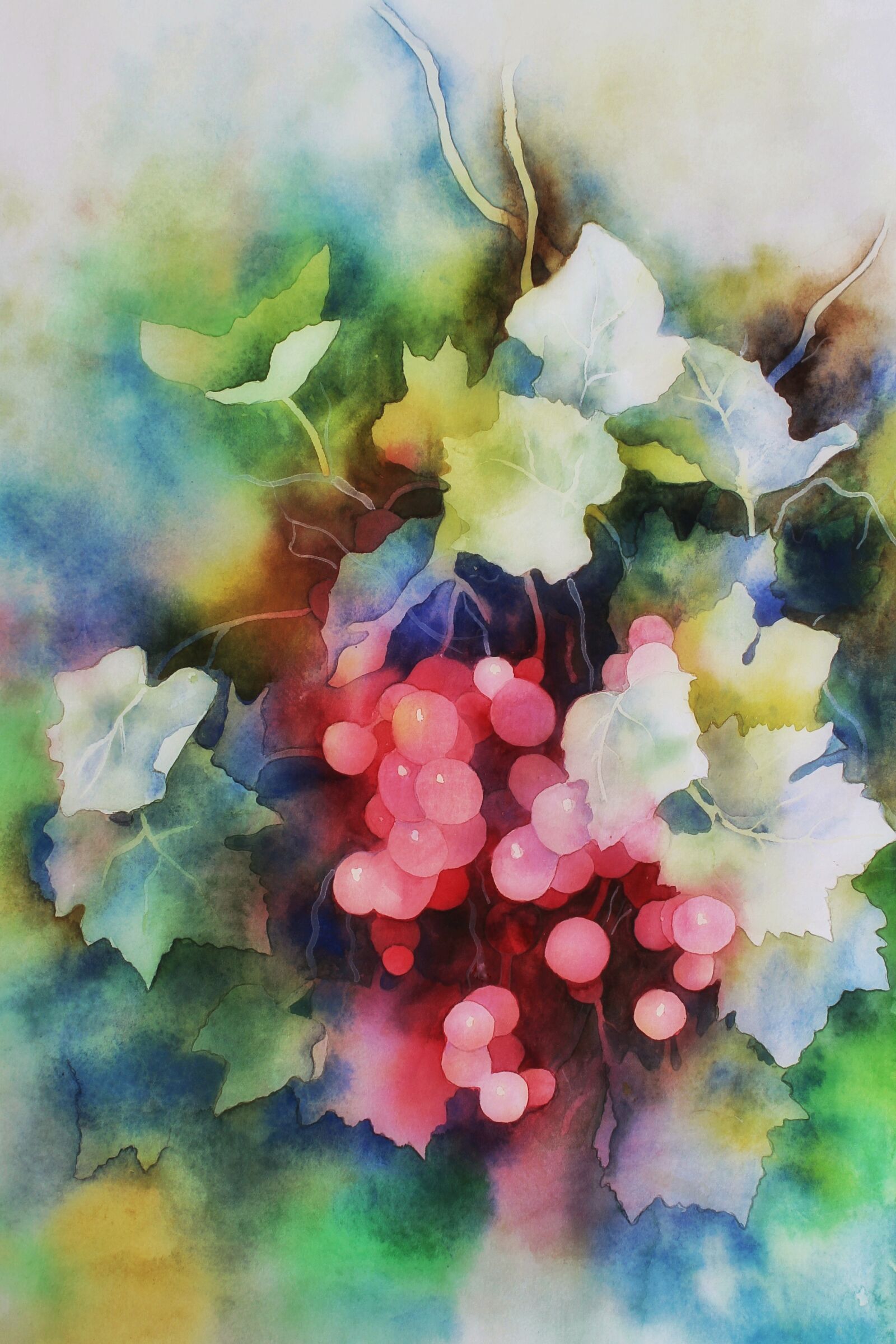 Canon EOS 1300D (EOS Rebel T6 / EOS Kiss X80) sample photo. Watercolour, berries, painting photography