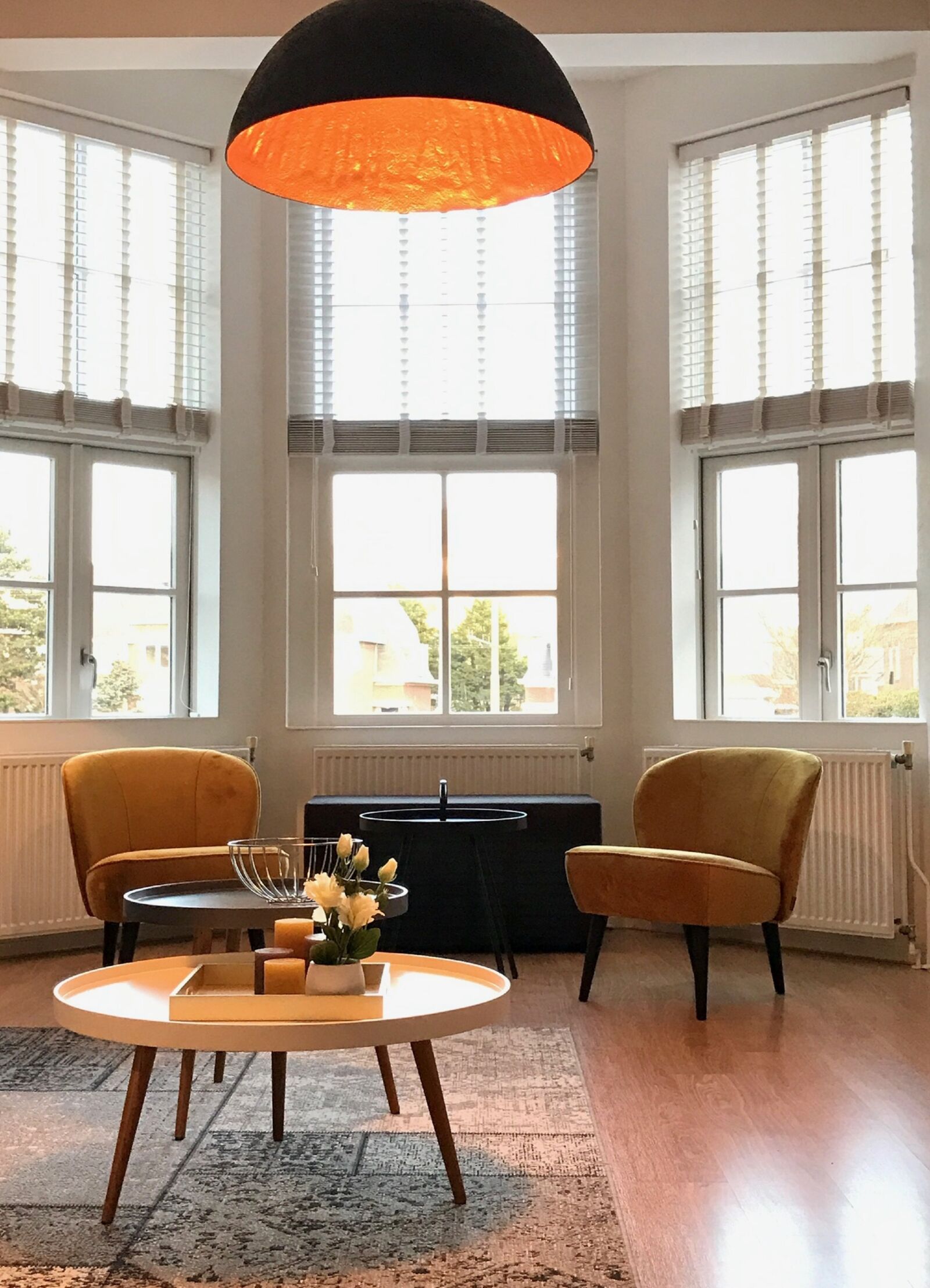 Apple iPhone 7 sample photo. Yellow chairs, living room photography
