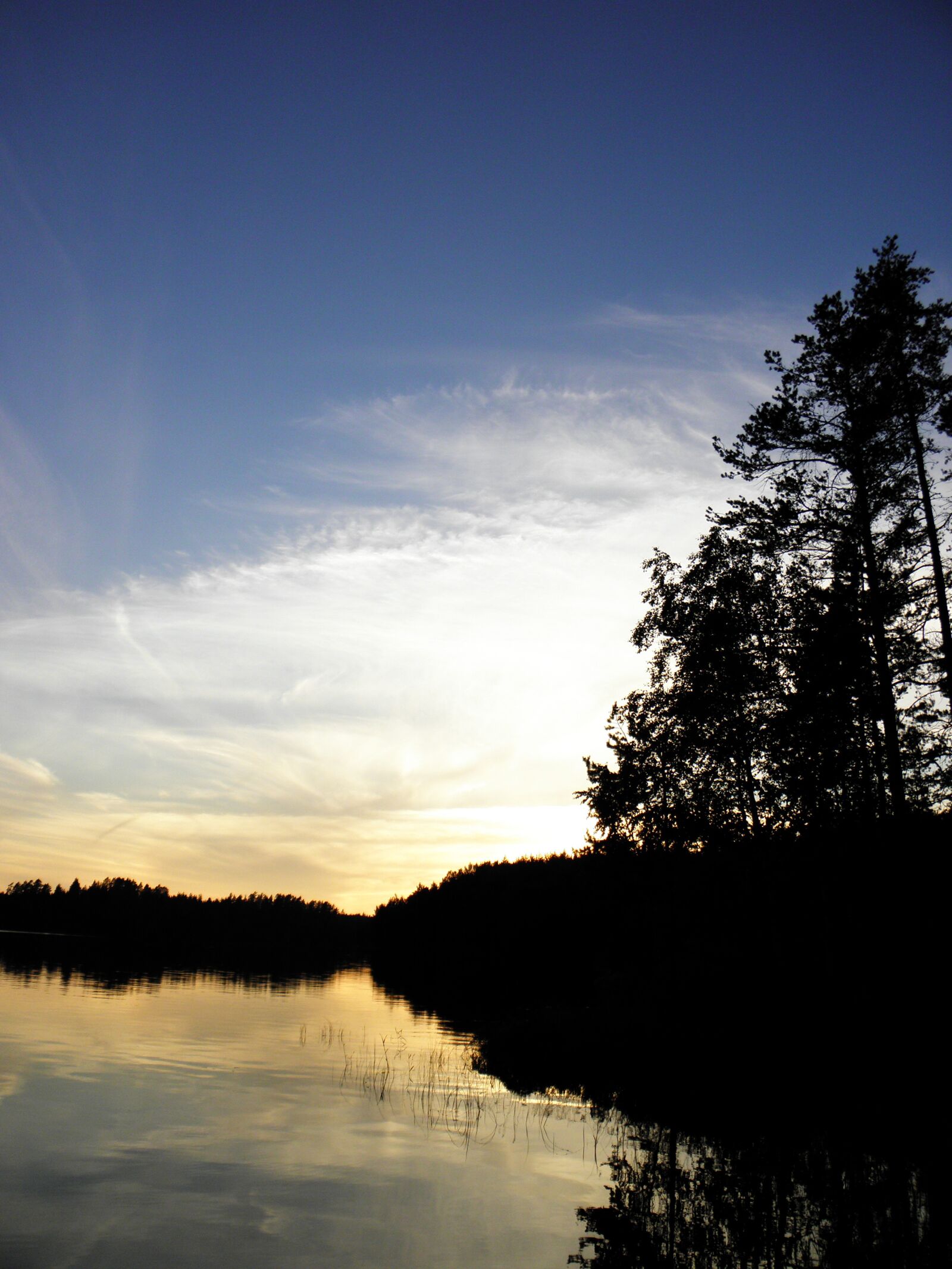 Olympus SP600UZ sample photo. Saimaa, sunset, finnish photography