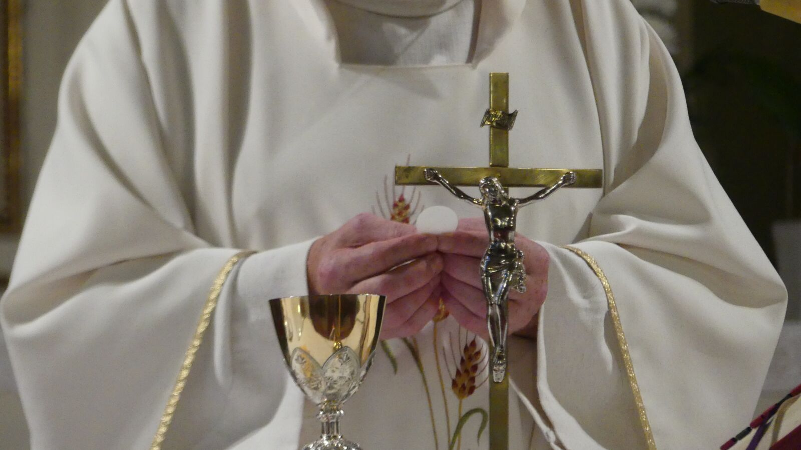 Panasonic Lumix DMC-FZ300 sample photo. Priest, mass, catholic photography