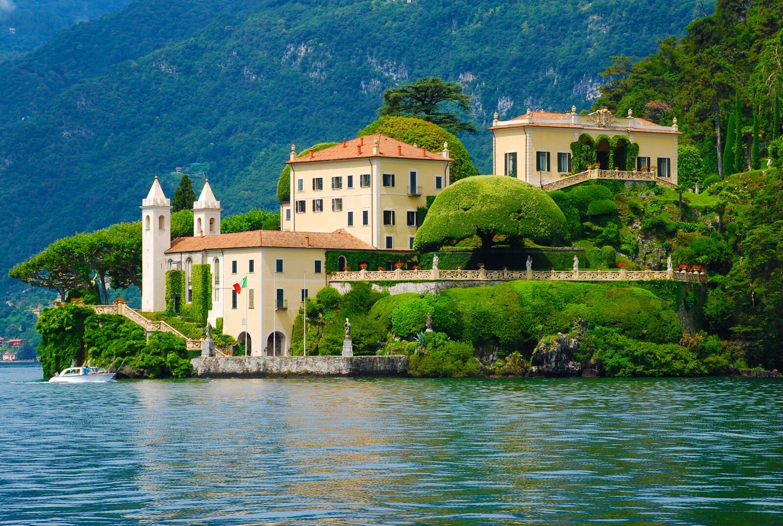 Nikon D80 sample photo. Mansion, lake como, italy photography