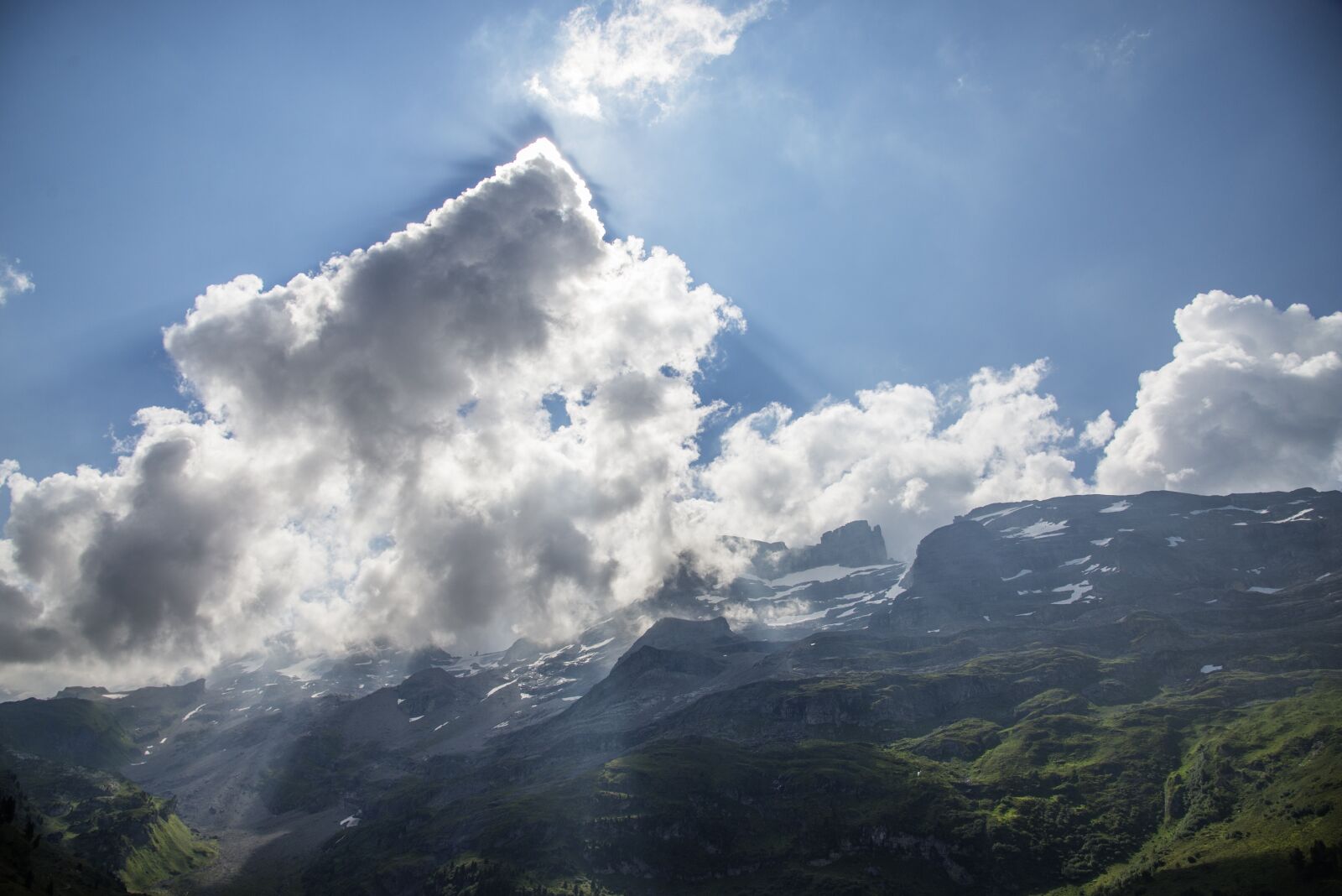 Nikon D600 sample photo. Clouds, mountains, switzerland photography