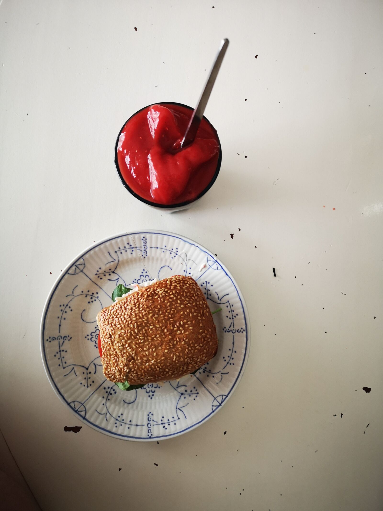HUAWEI CLT-L29 sample photo. Lunch, bread roll, smoothie photography